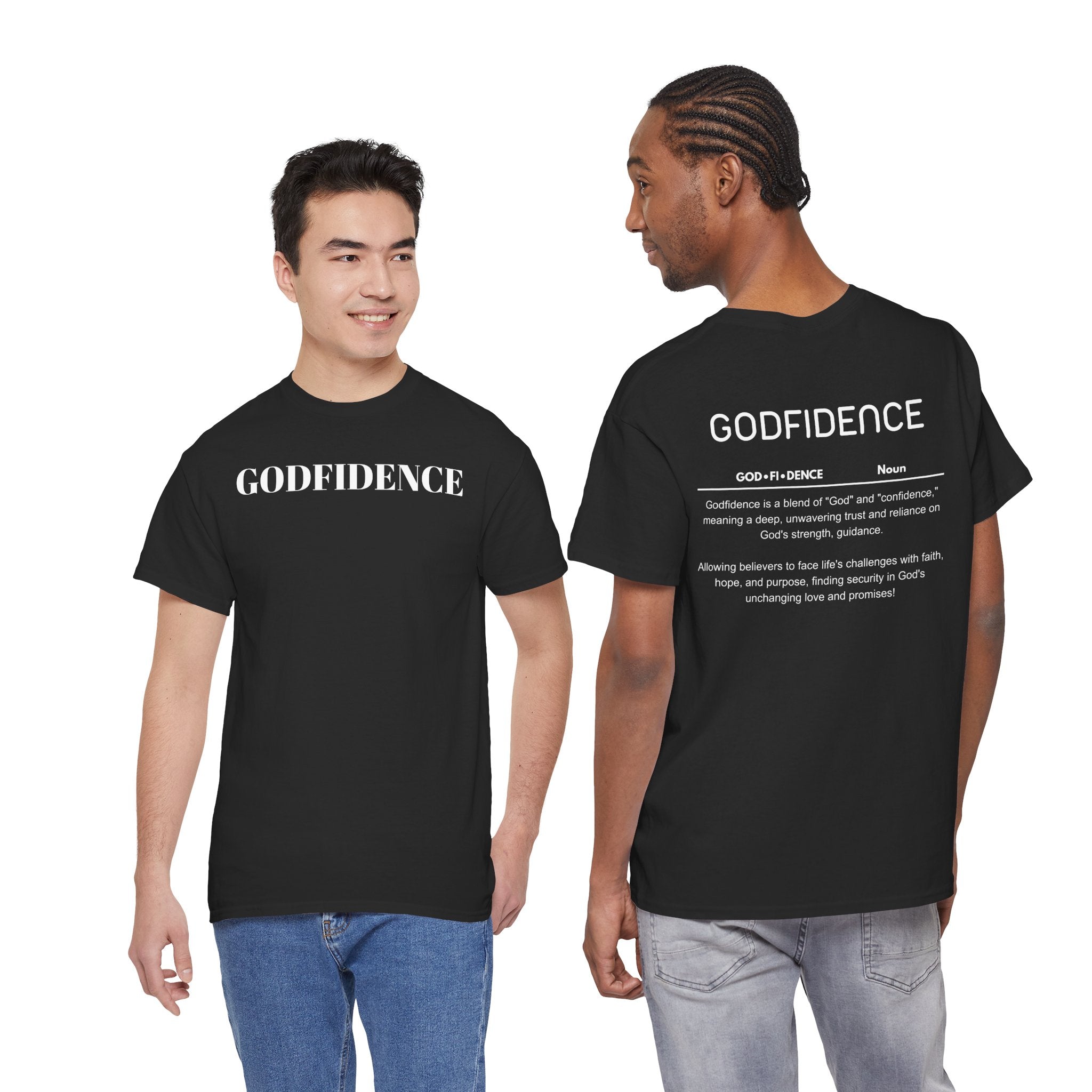 Godfidence definition tee | Christian faith shirt, faith-based typography