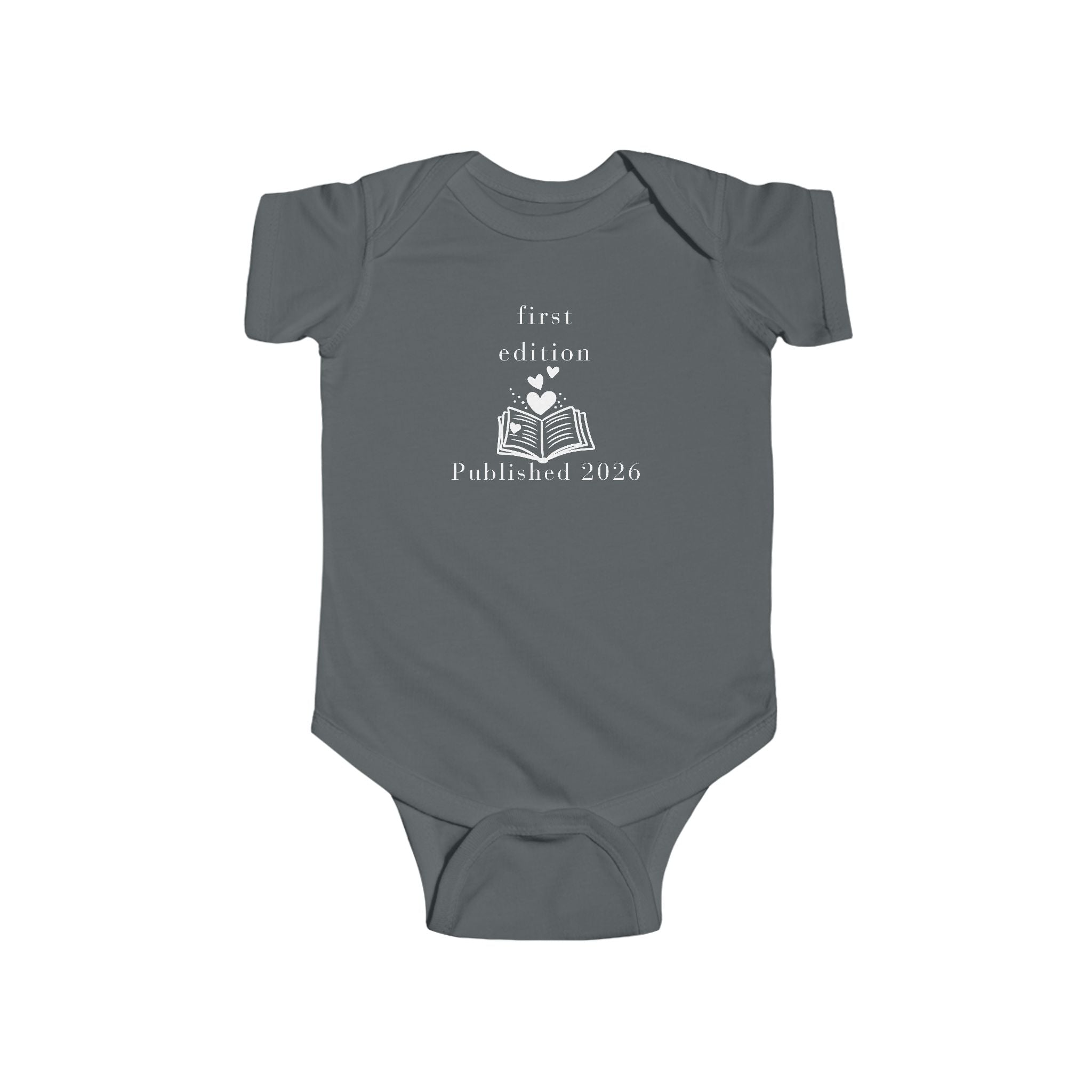 First Edition Book Graphic Bodysuit | Published 2026 Newborn Onesie