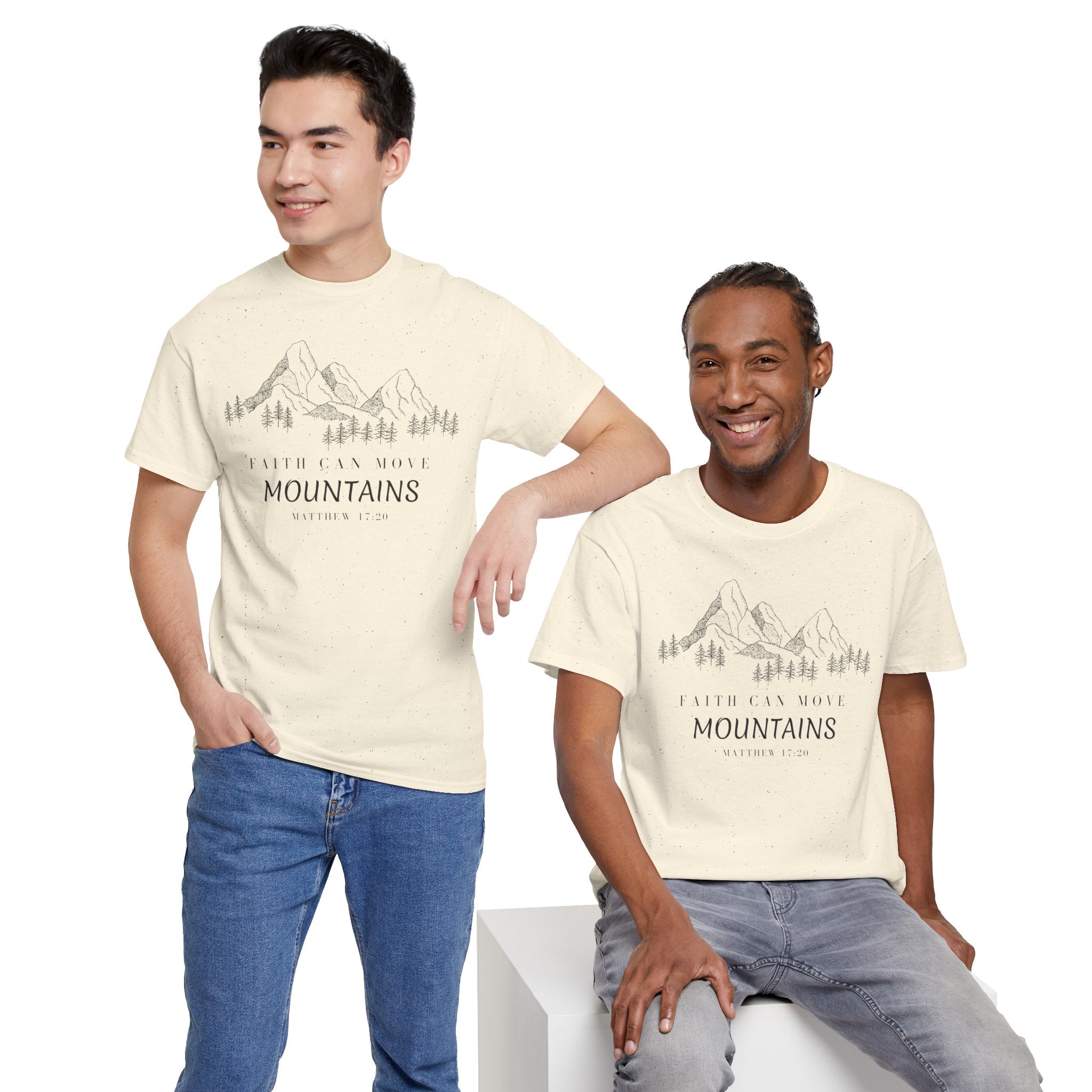 Faith Can Move Mountains T-Shirt | Christian Women's Tee