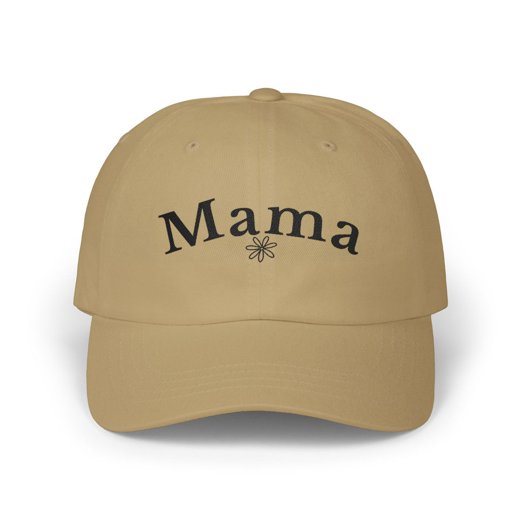 Mama Dad Cap — Embroidered Floral Script Hat for Moms