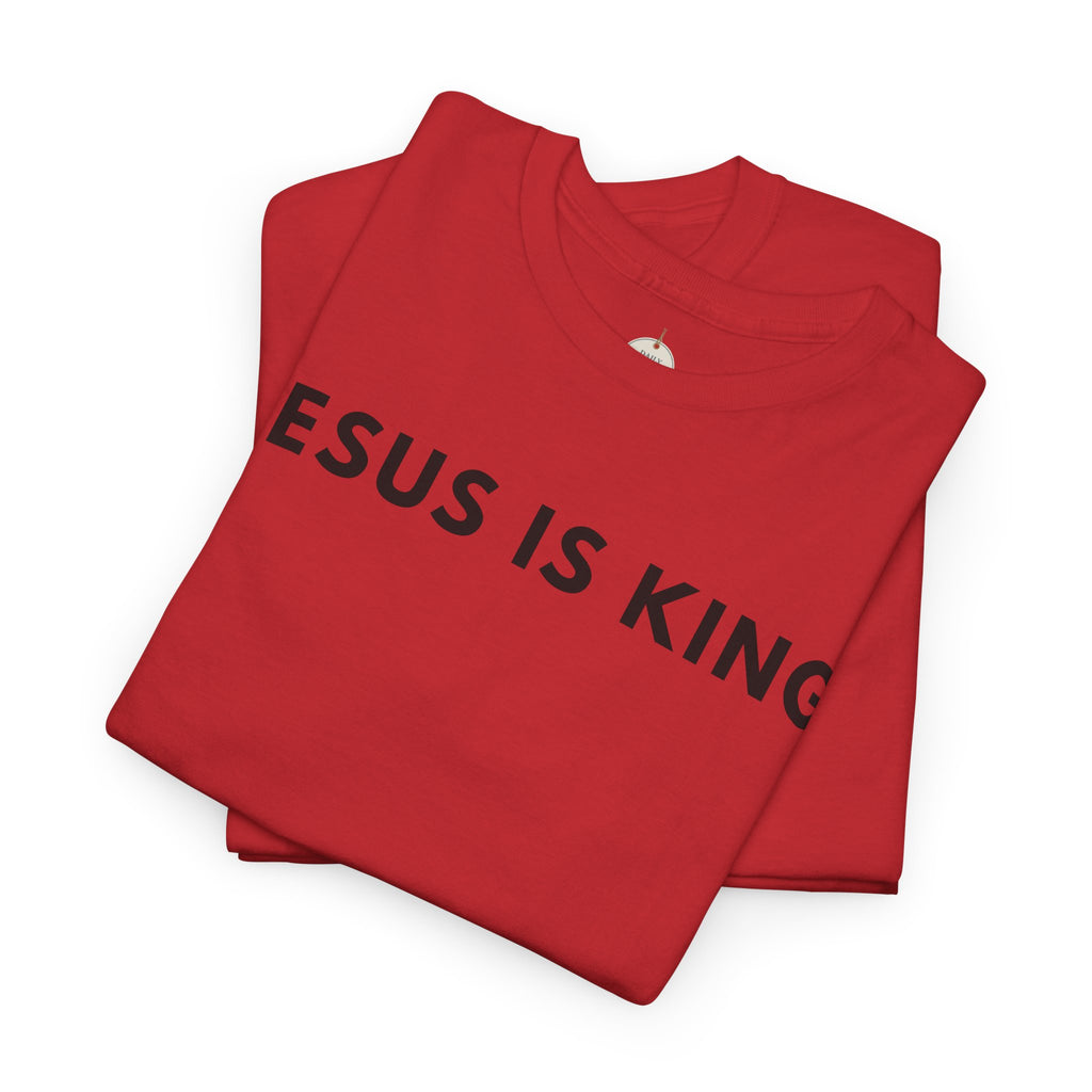 Jesus Is King Tee - Christian Faith White Cotton T-Shirt
