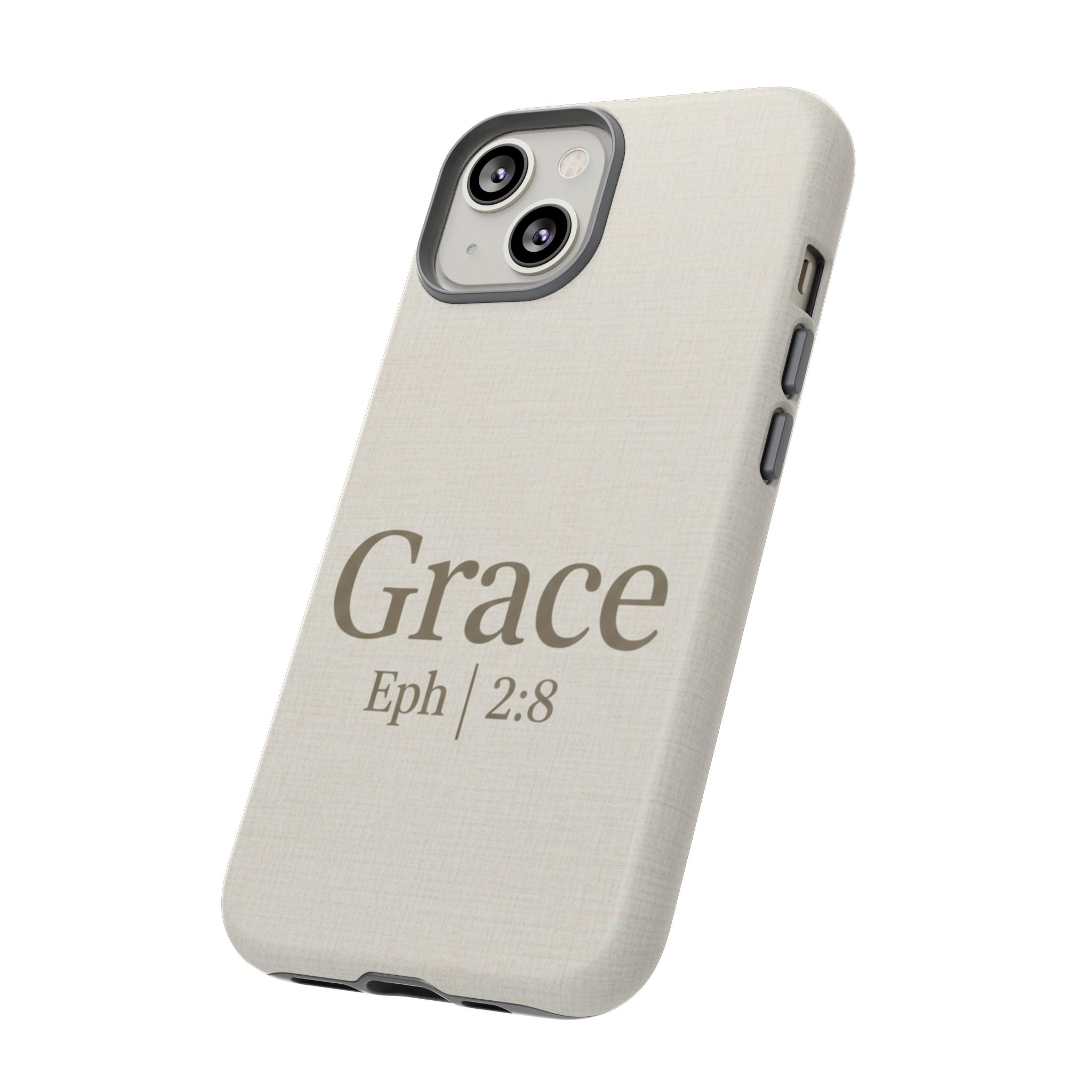 Grace (Ephesians 2:8) Phone Case — Minimalist Christian Inspirational Tough Case