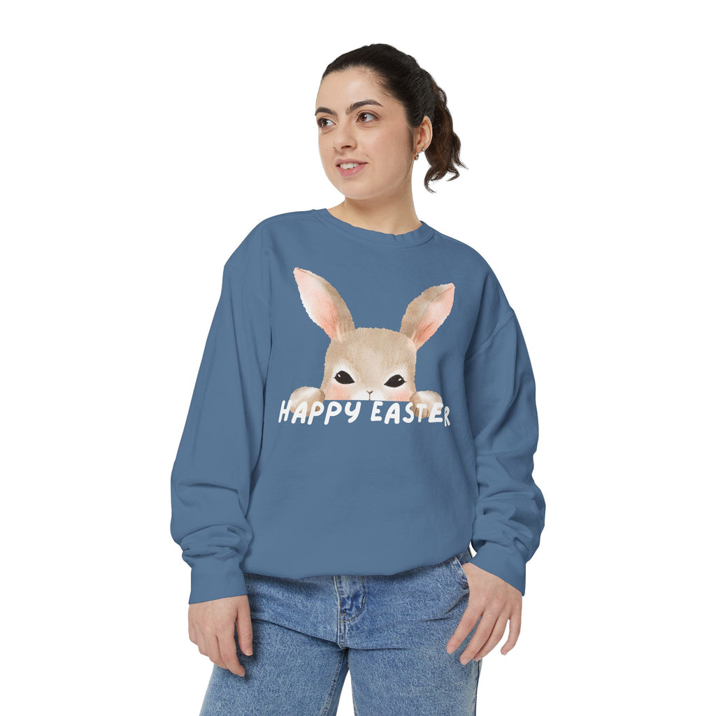 Easter Bunny Sweatshirt - 'Happy Easter' Cozy Holiday Pullover
