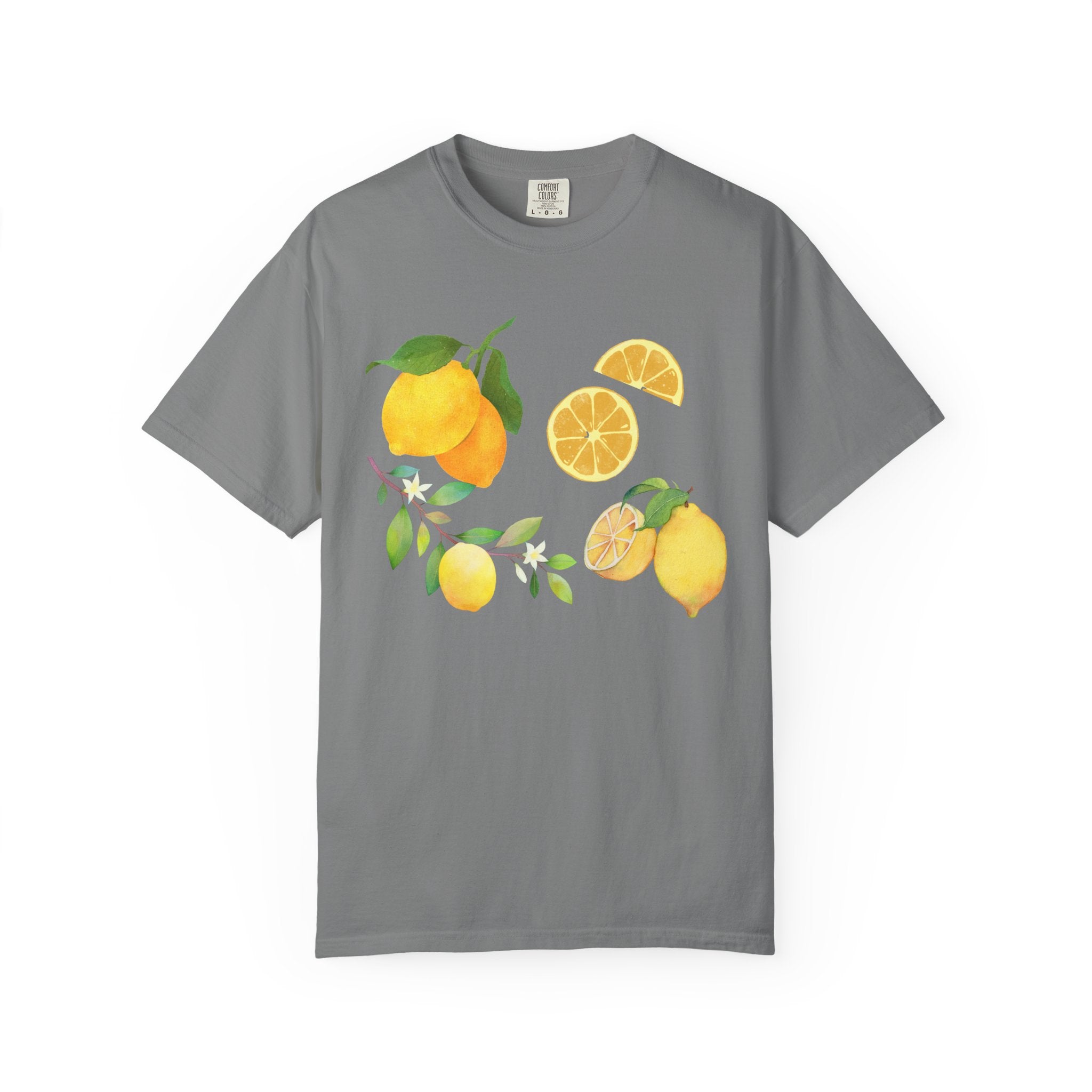 Lemon Branch Floral Comfort Colors T-Shirt