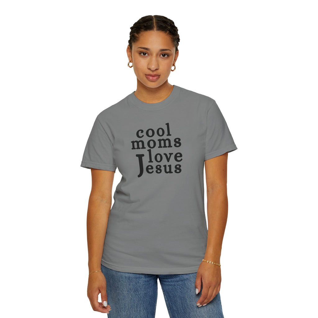 Christian Mom T-Shirt — "Cool Moms Love Jesus" Graphic Tee