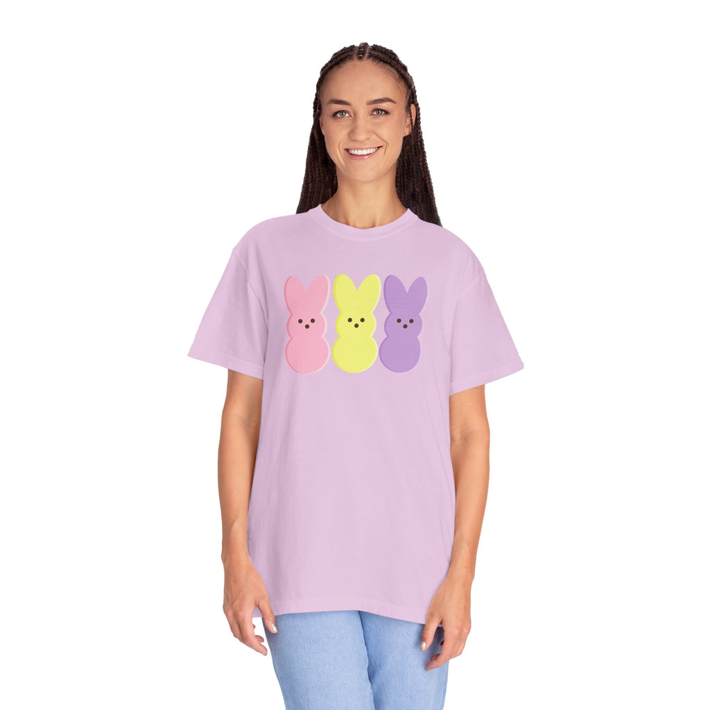 Easter Peeps Bunny T-Shirt — Pastel Marshmallow Bunny Tee (Comfort Colors)