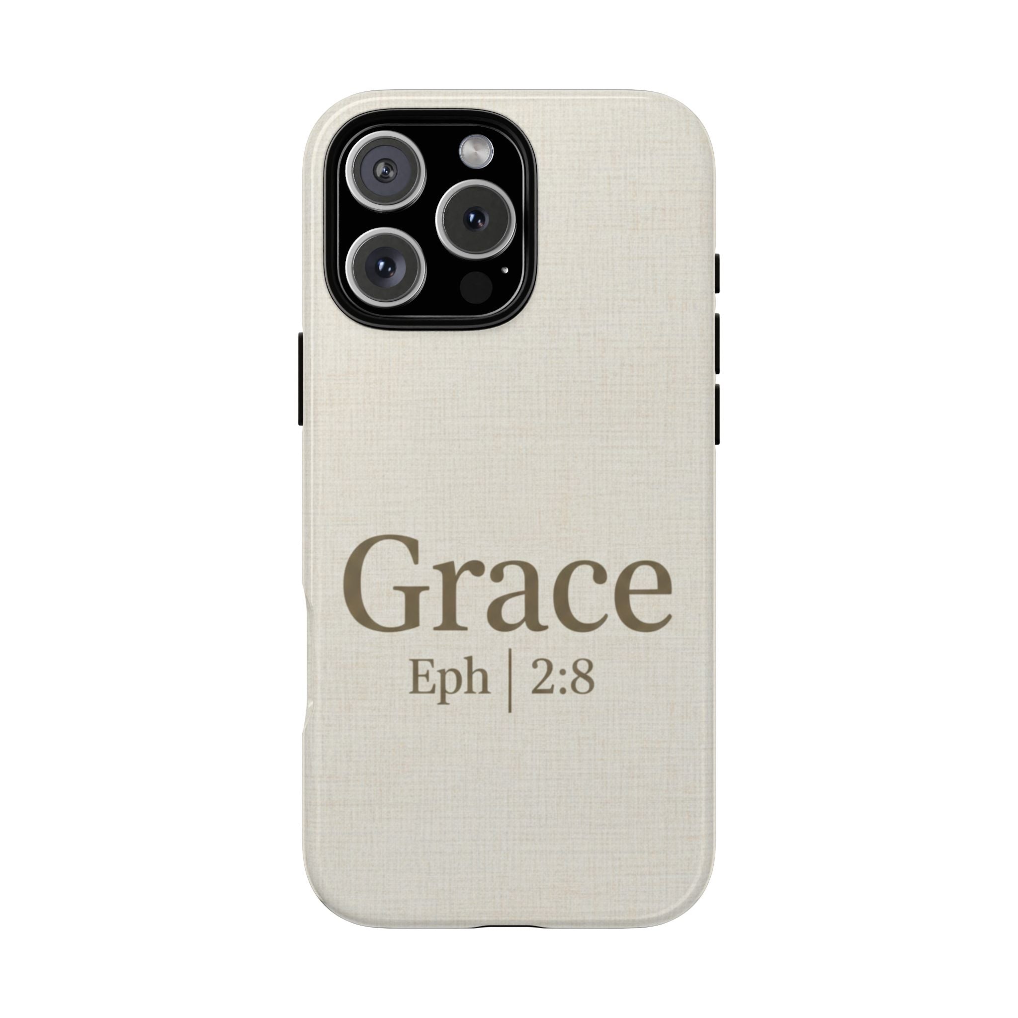 Grace (Ephesians 2:8) Phone Case — Minimalist Christian Inspirational Tough Case