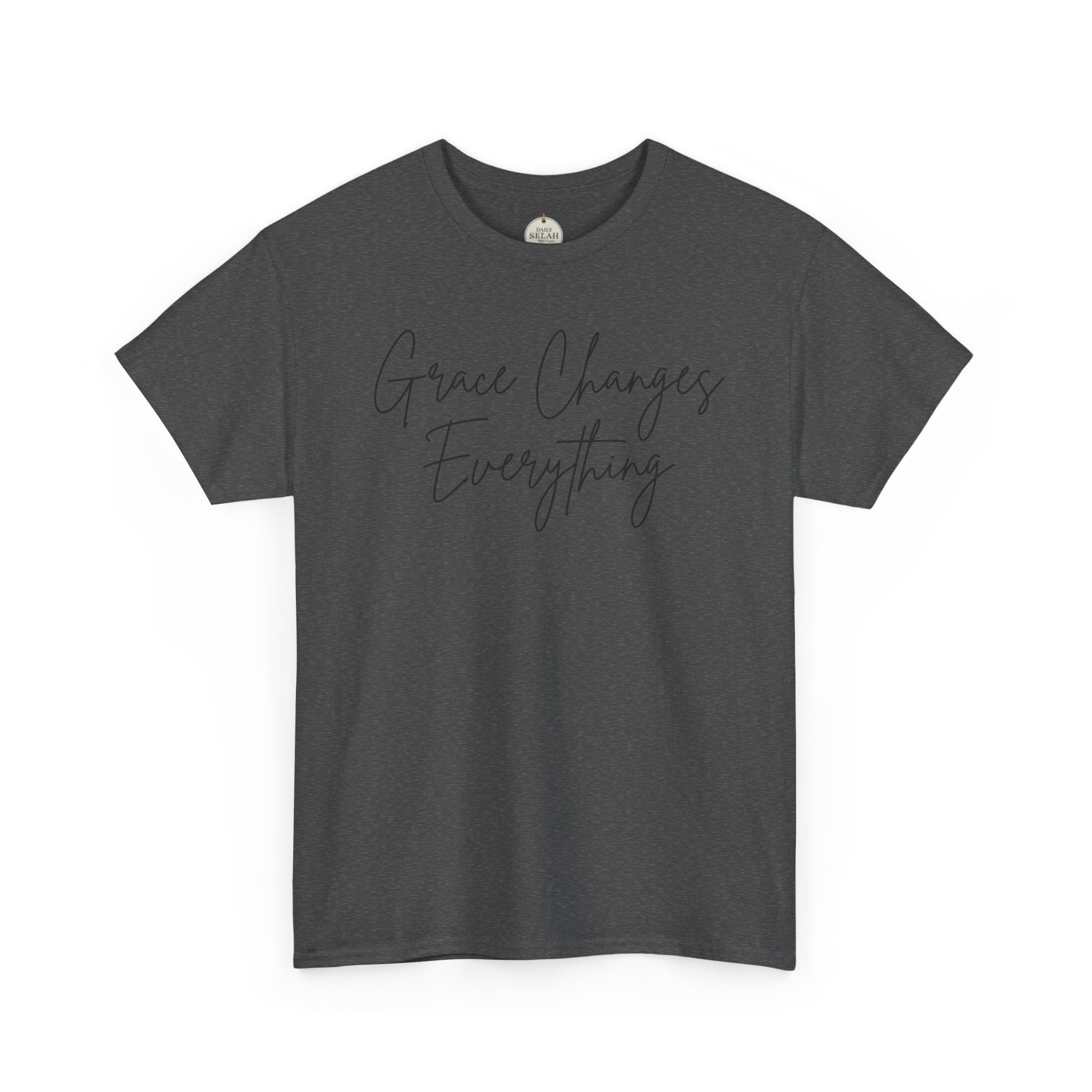 Grace Changes Everything tee | with Faith cross vertical back design
