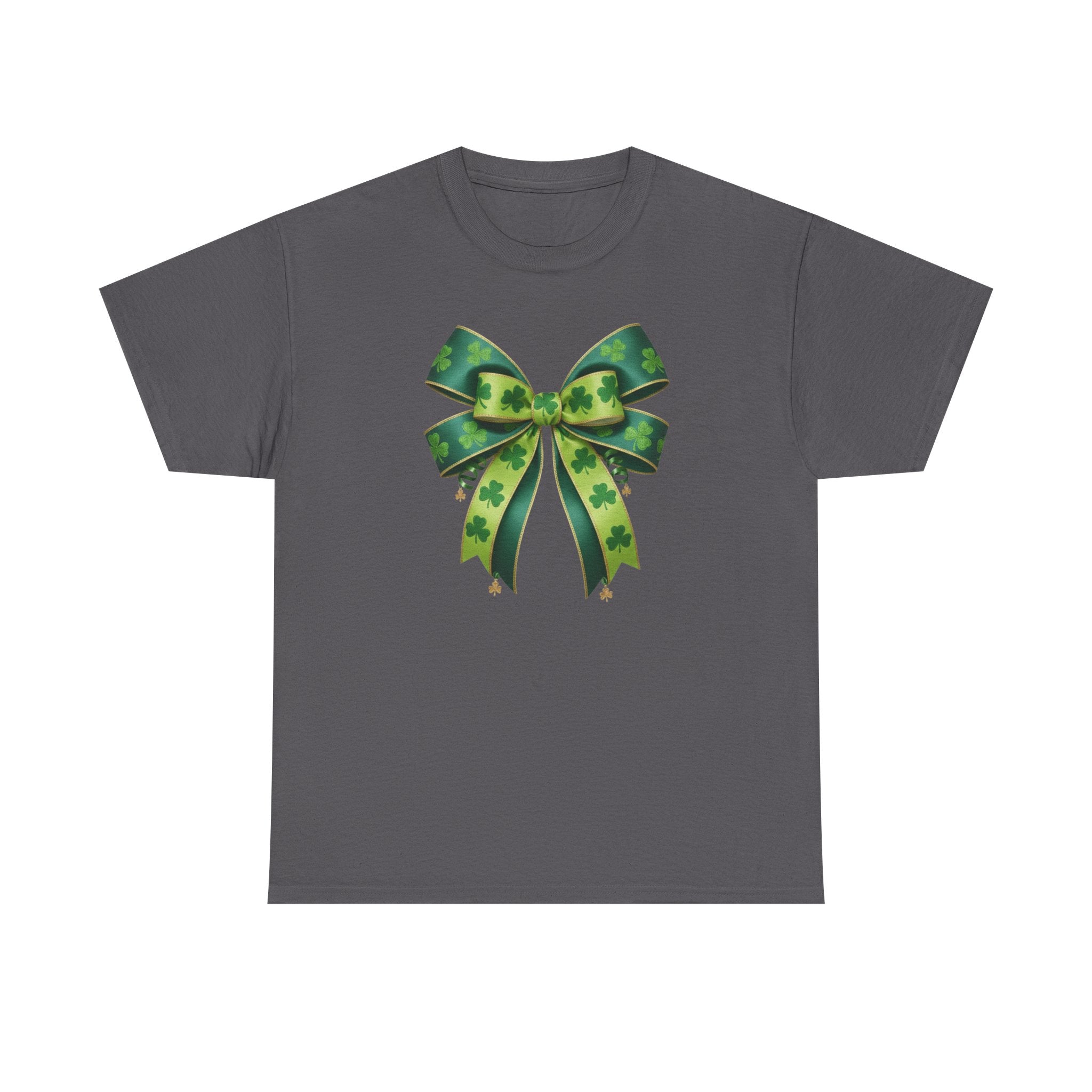 St. Patrick's Green Shamrock Bow T-Shirt