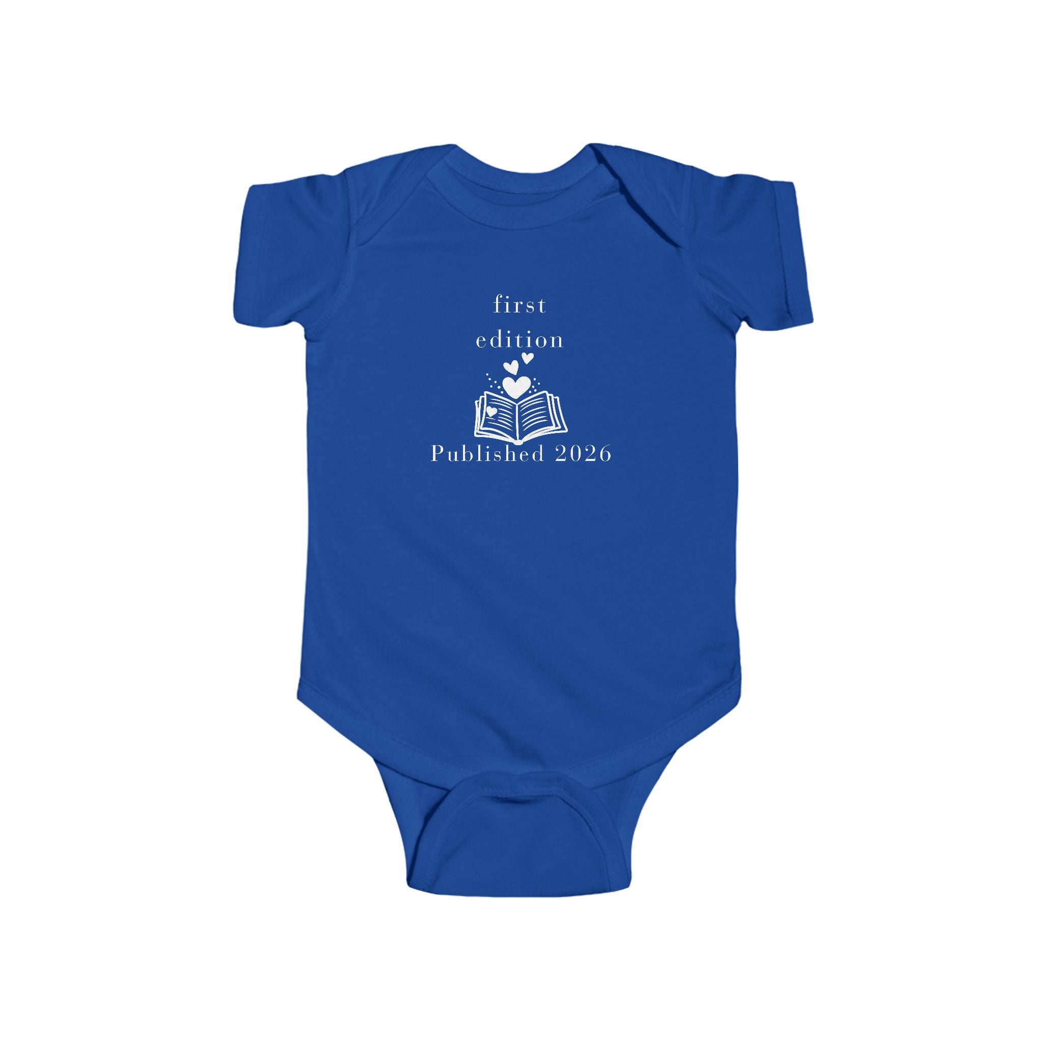 First Edition Book Graphic Bodysuit | Published 2026 Newborn Onesie