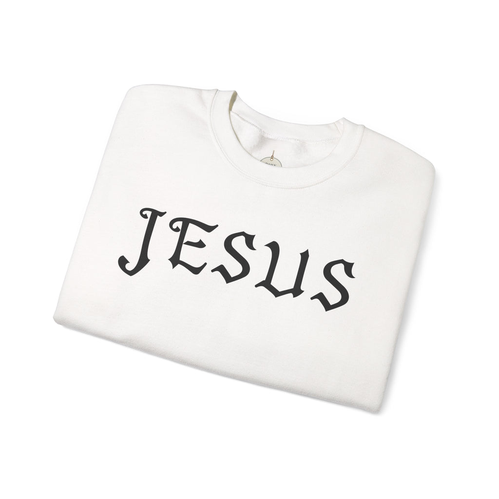 Jesus Crewneck Sweatshirt — Minimal Christian Faith Pullover