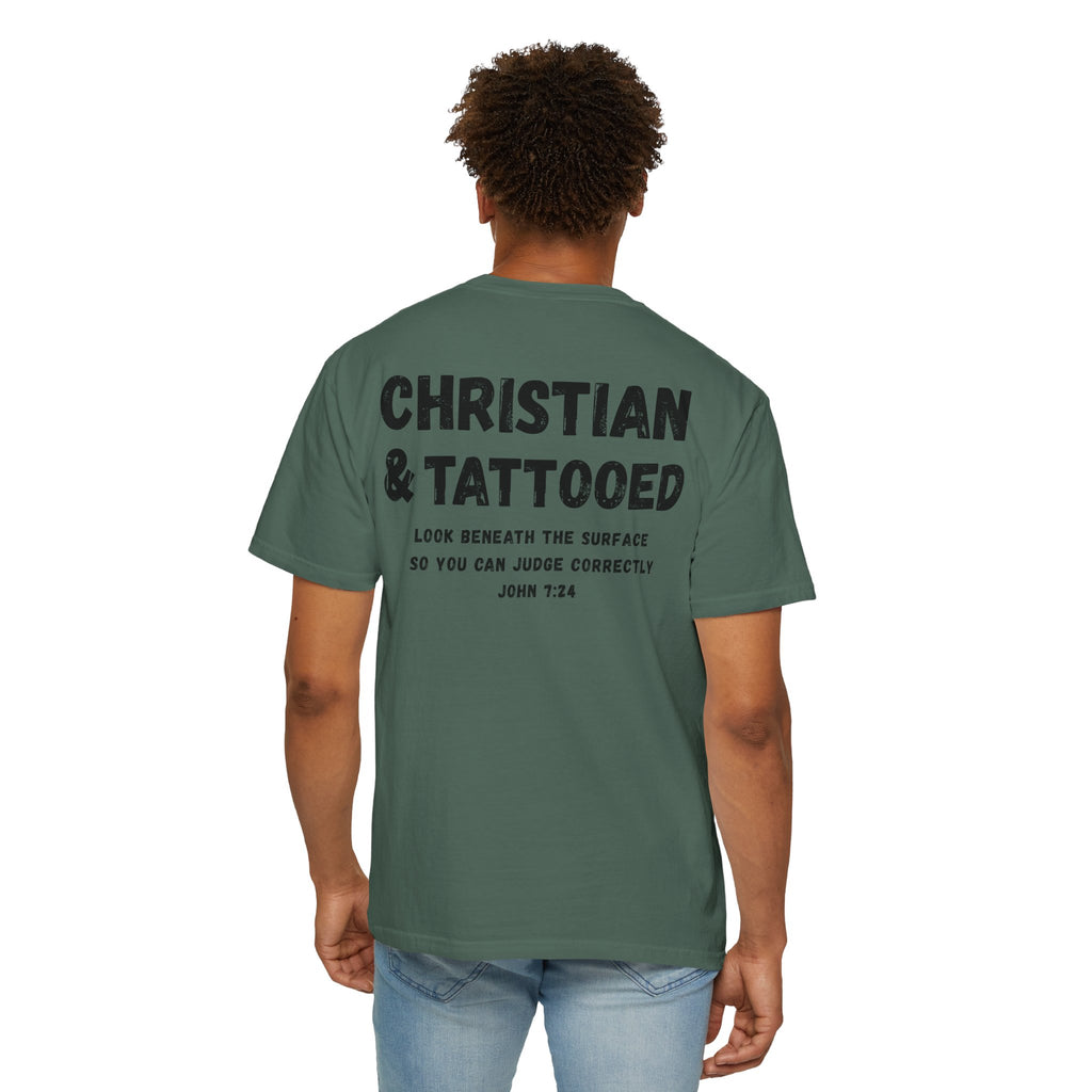 Christian & Tattooed T-Shirt — 'Look Beneath the Surface' Christian Tee John 7:24