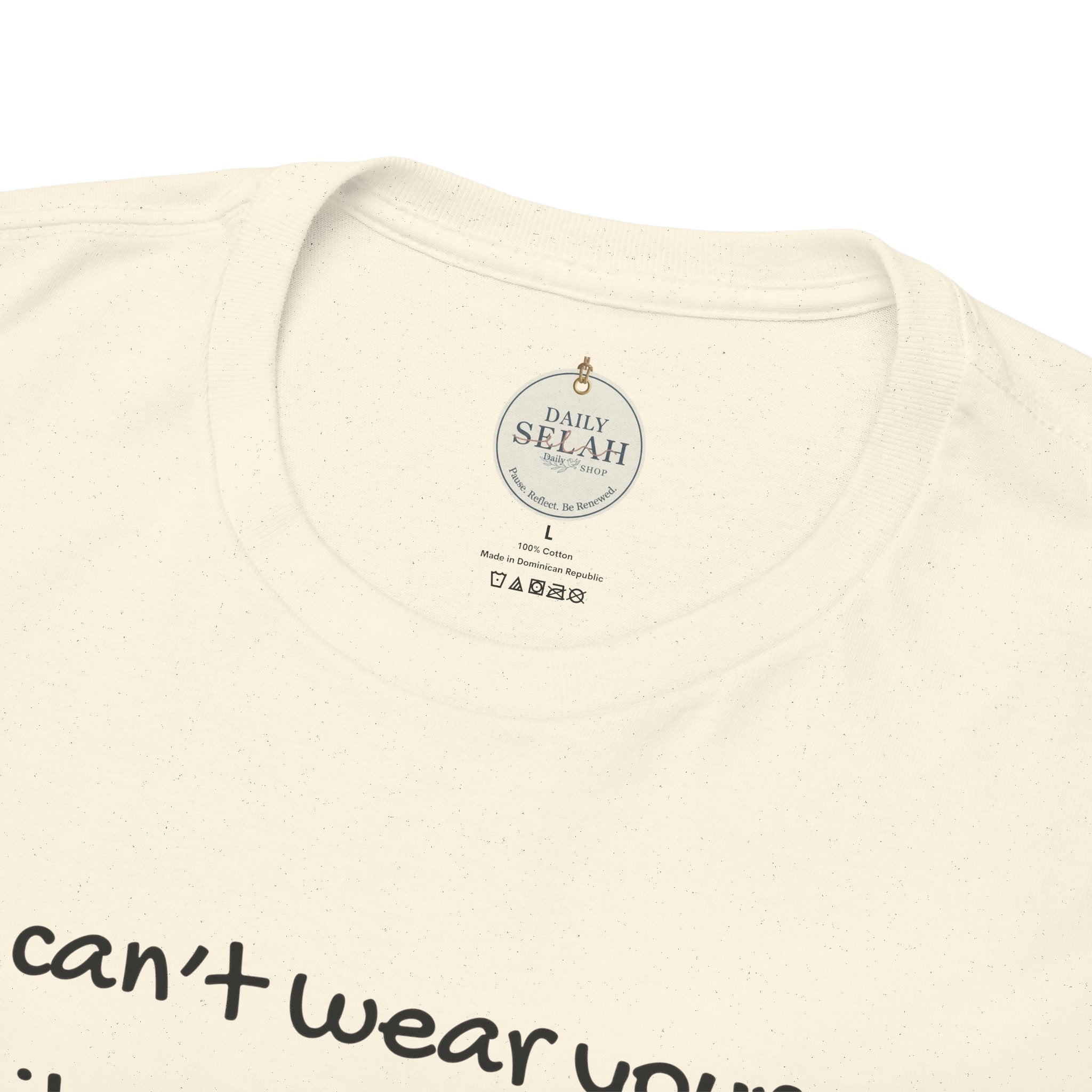 Inspirational Quote Tee — "You can't wear your old identity and walk in your new one." 2 Cor 5:17