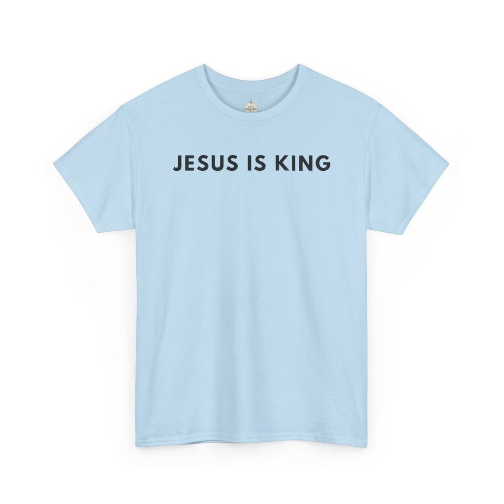 Jesus Is King Tee - Christian Faith White Cotton T-Shirt