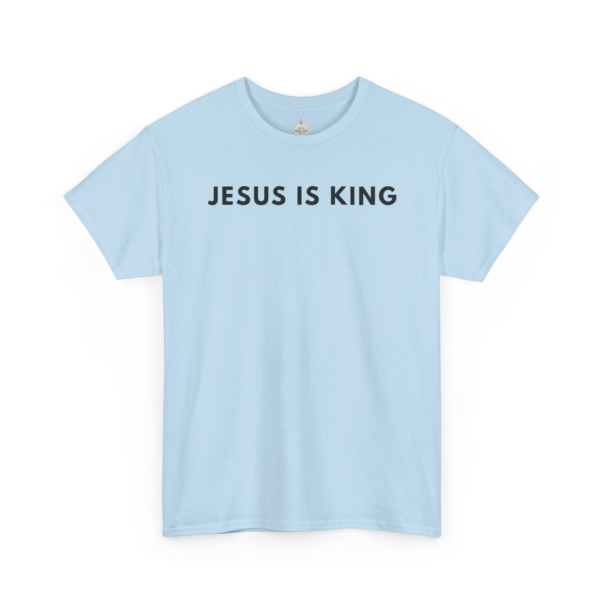 Jesus Is King Tee - Christian Faith White Cotton T-Shirt