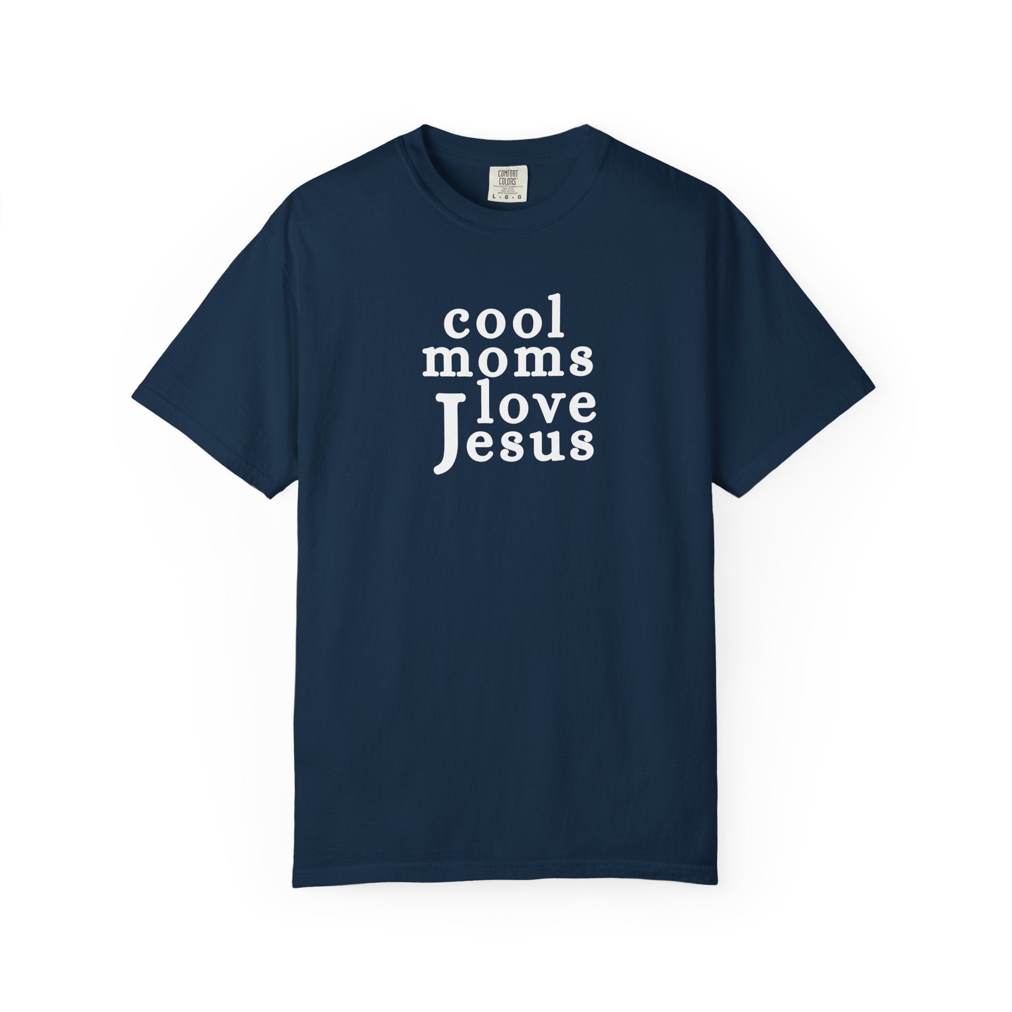 Christian Mom T-Shirt — "Cool Moms Love Jesus" Graphic Tee