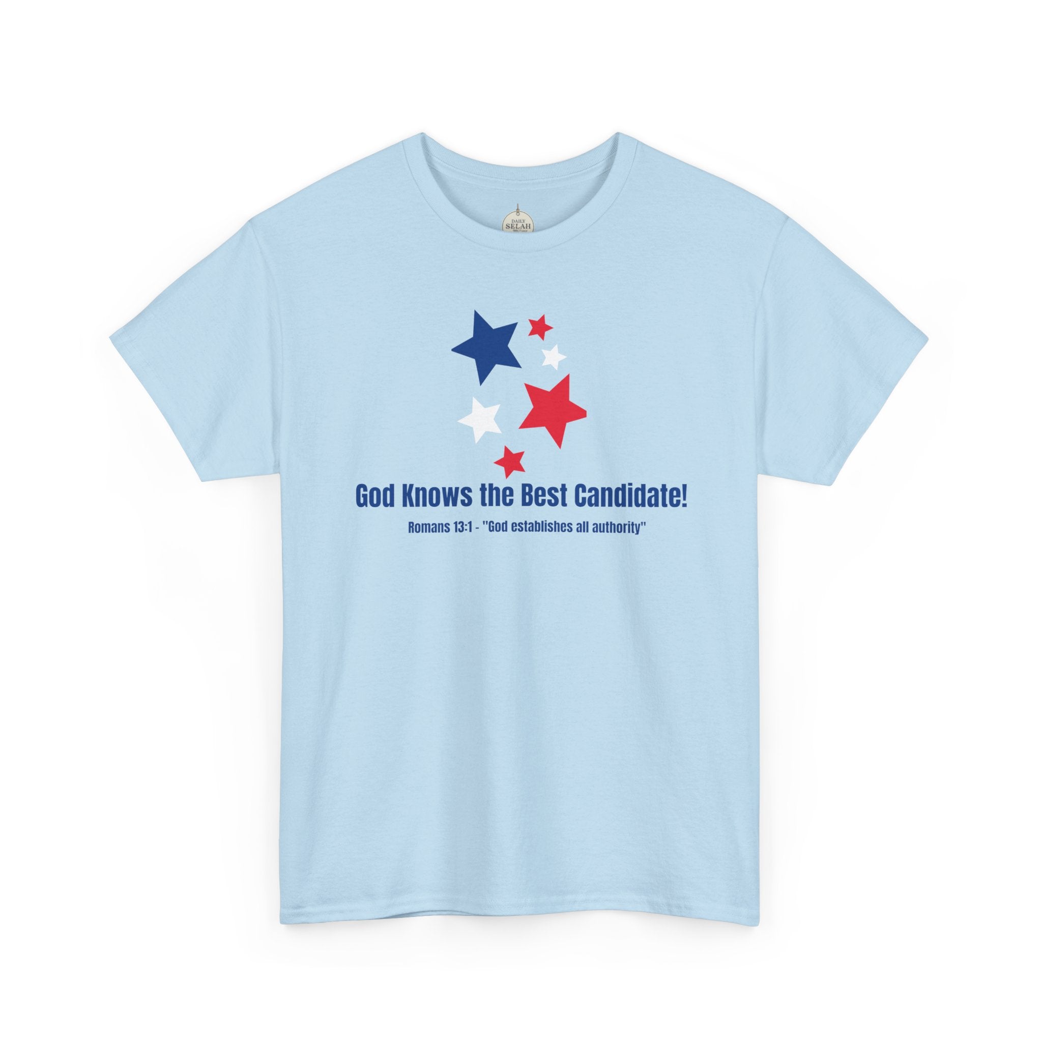 God Knows the Best Candidate Tee — Patriotic Christian Election T-Shirt