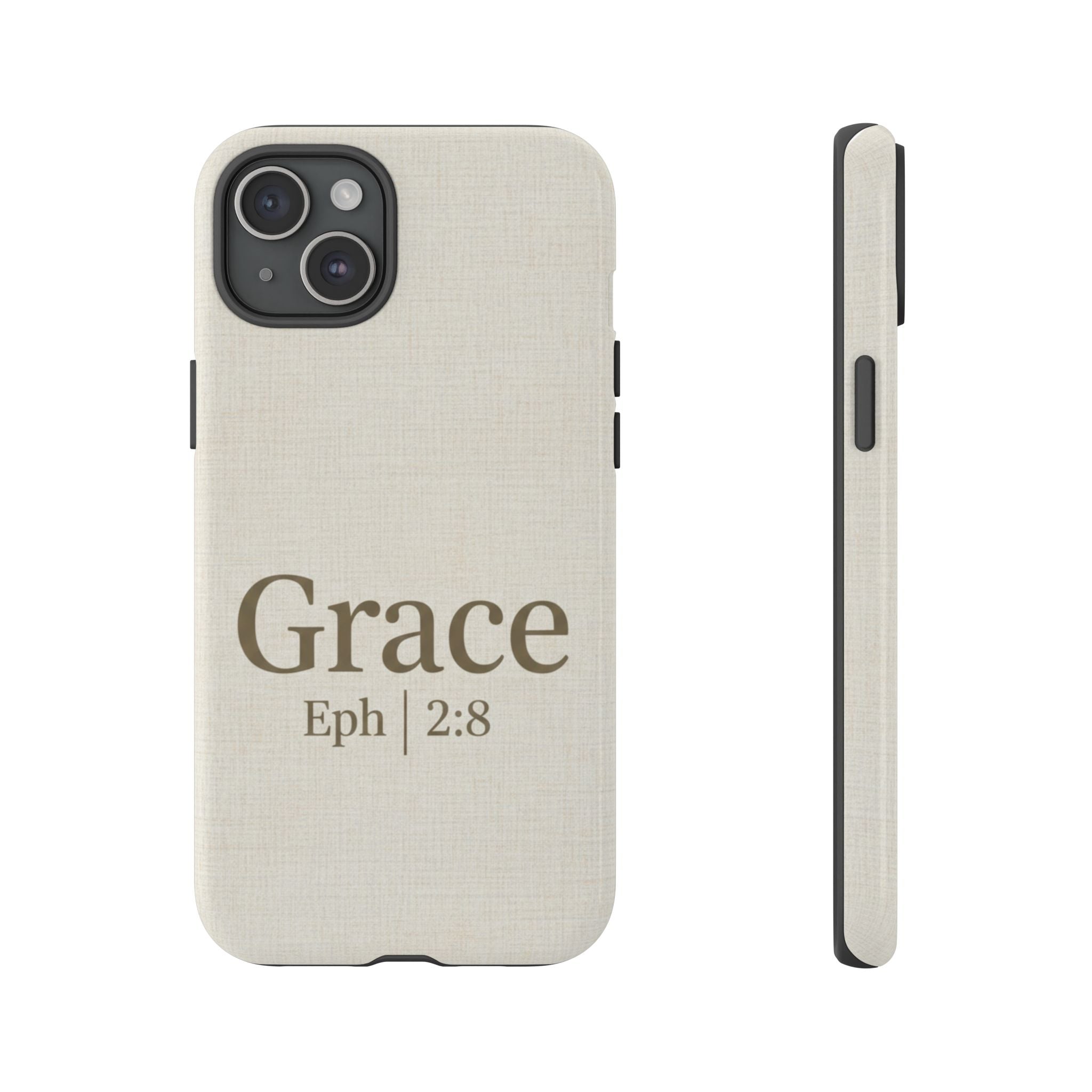 Grace (Ephesians 2:8) Phone Case — Minimalist Christian Inspirational Tough Case