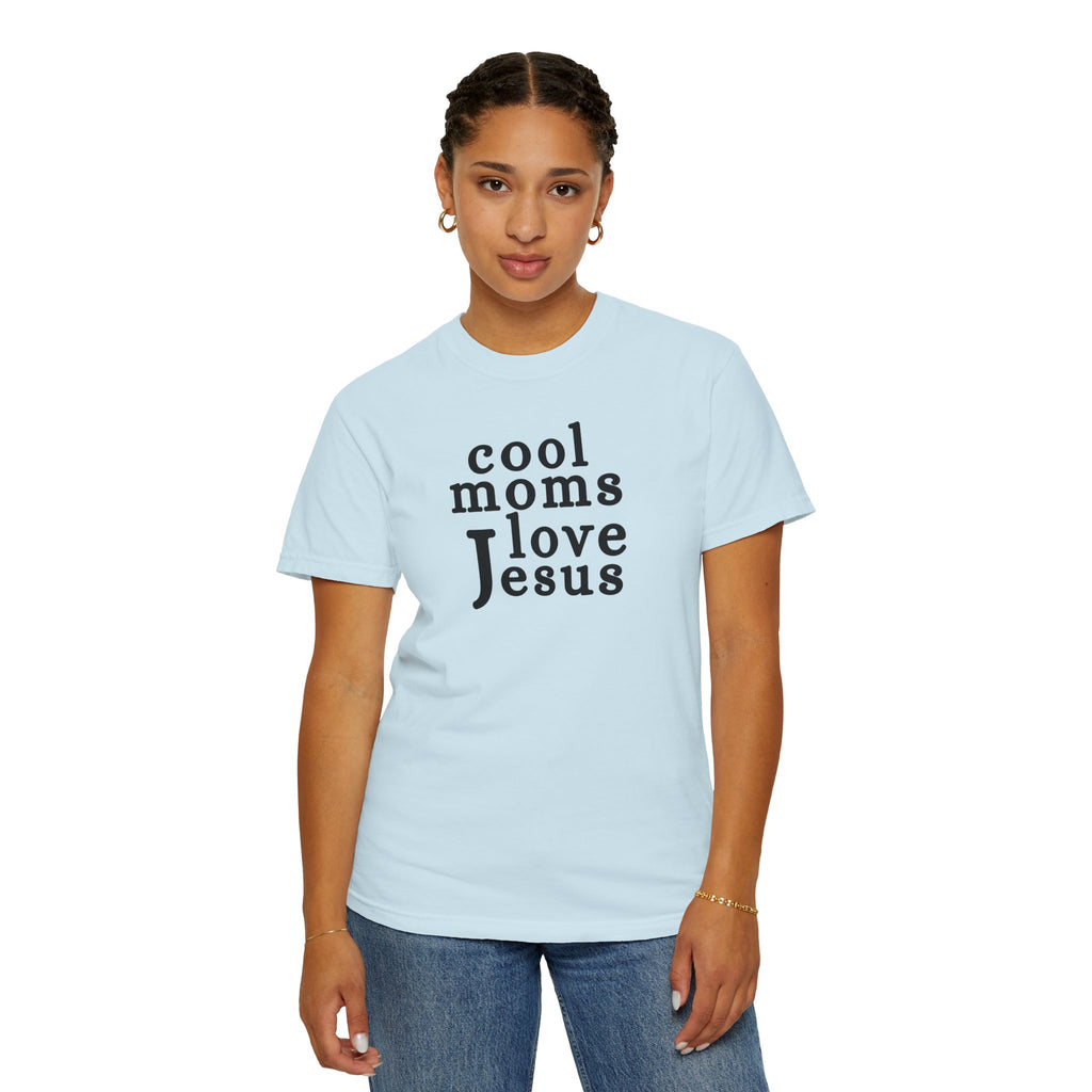 Christian Mom T-Shirt — "Cool Moms Love Jesus" Graphic Tee