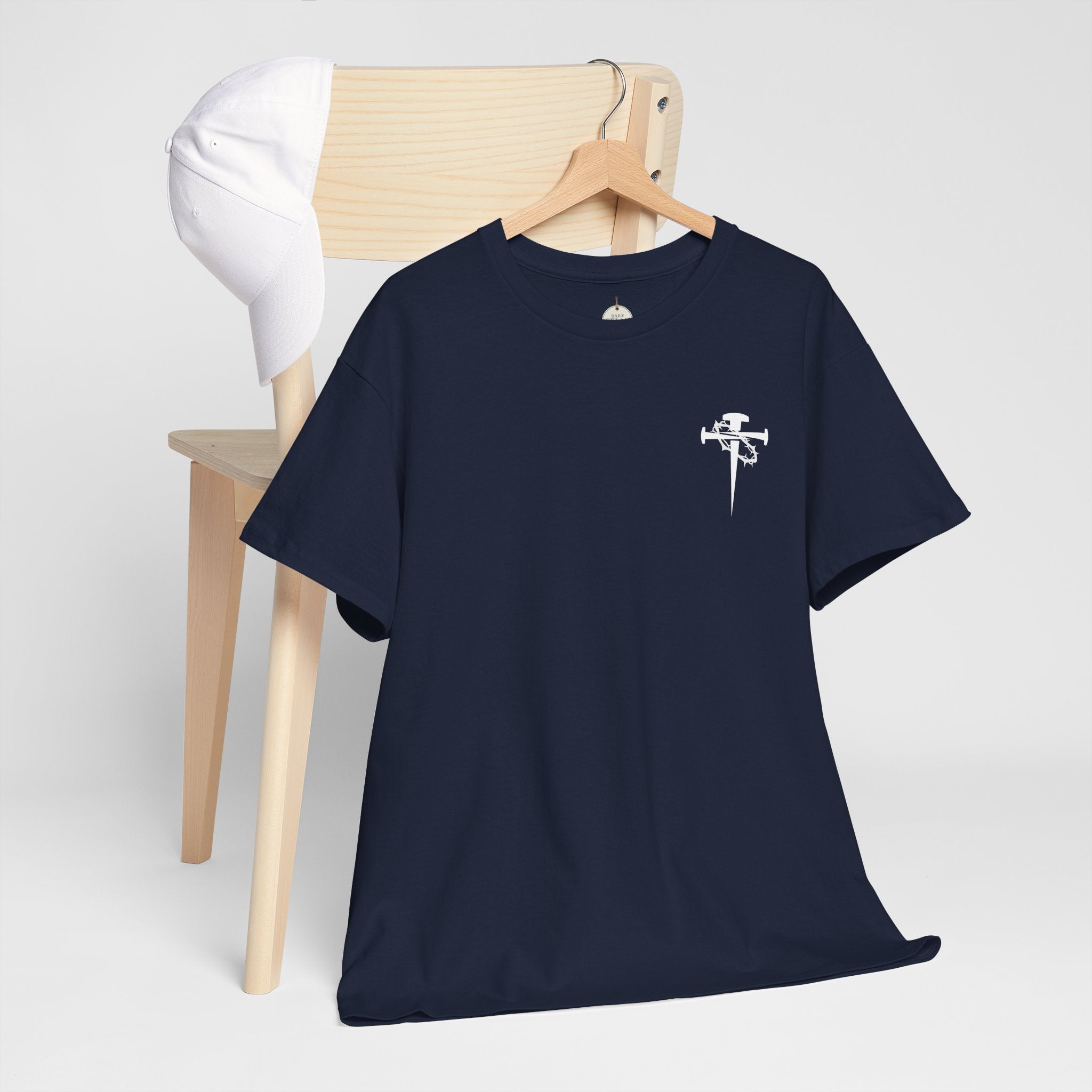 Cross & Dagger with Thorn of Crowns T-Shirt — Minimal Christian Chest Graphic