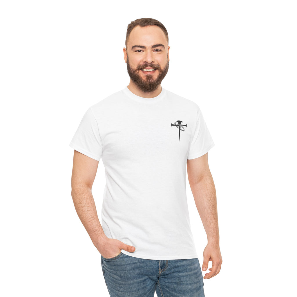 Cross & Dagger with Thorn of Crowns T-Shirt — Minimal Christian Chest Graphic
