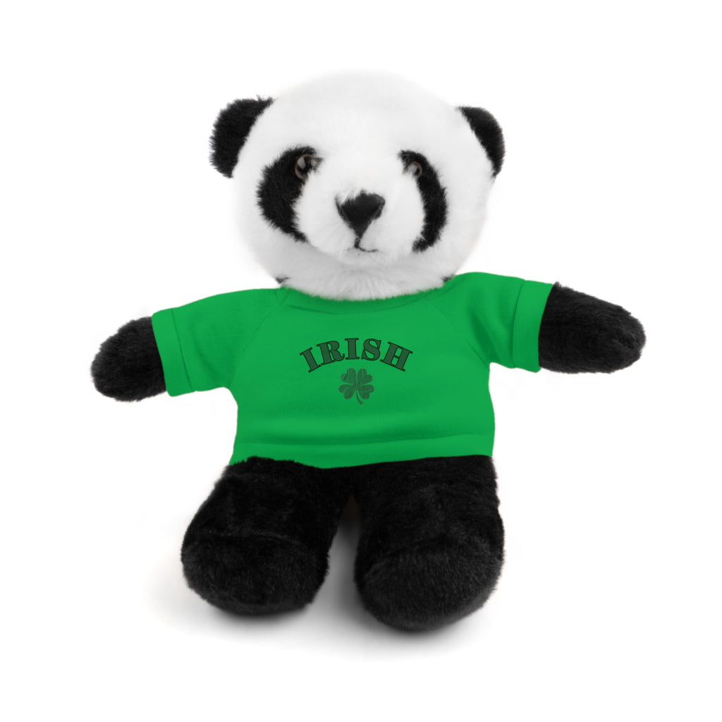 Irish Clover Teddy Bear with 'IRISH' Tee — St. Patrick's Day Plush Gift