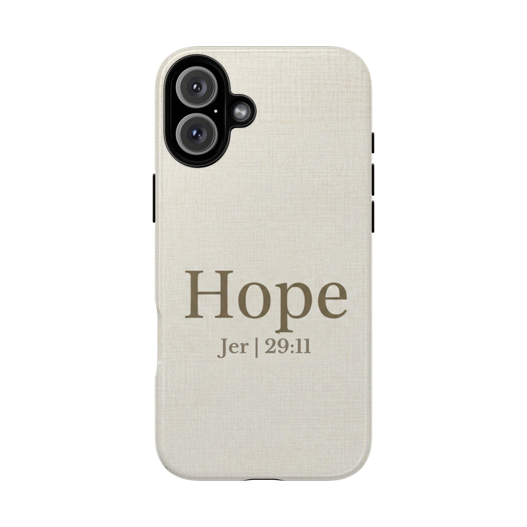 Hope (Jeremiah 29:11) Phone Case — Minimalist Christian Inspirational Cover