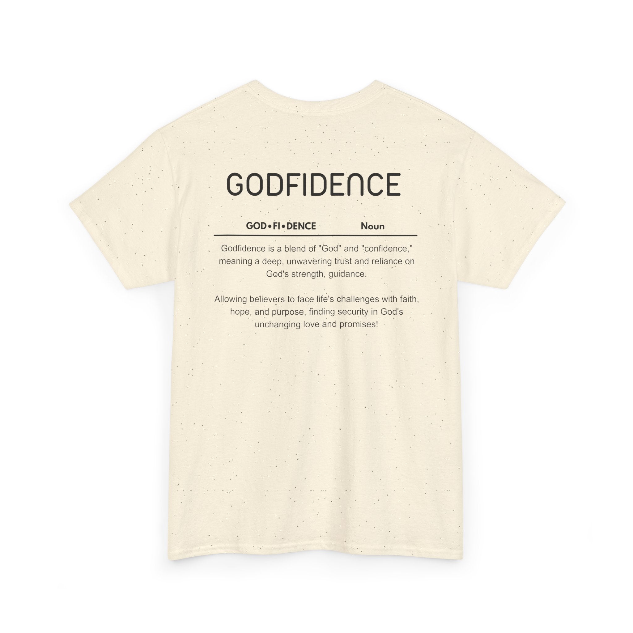 Godfidence definition tee | Christian faith shirt, faith-based typography