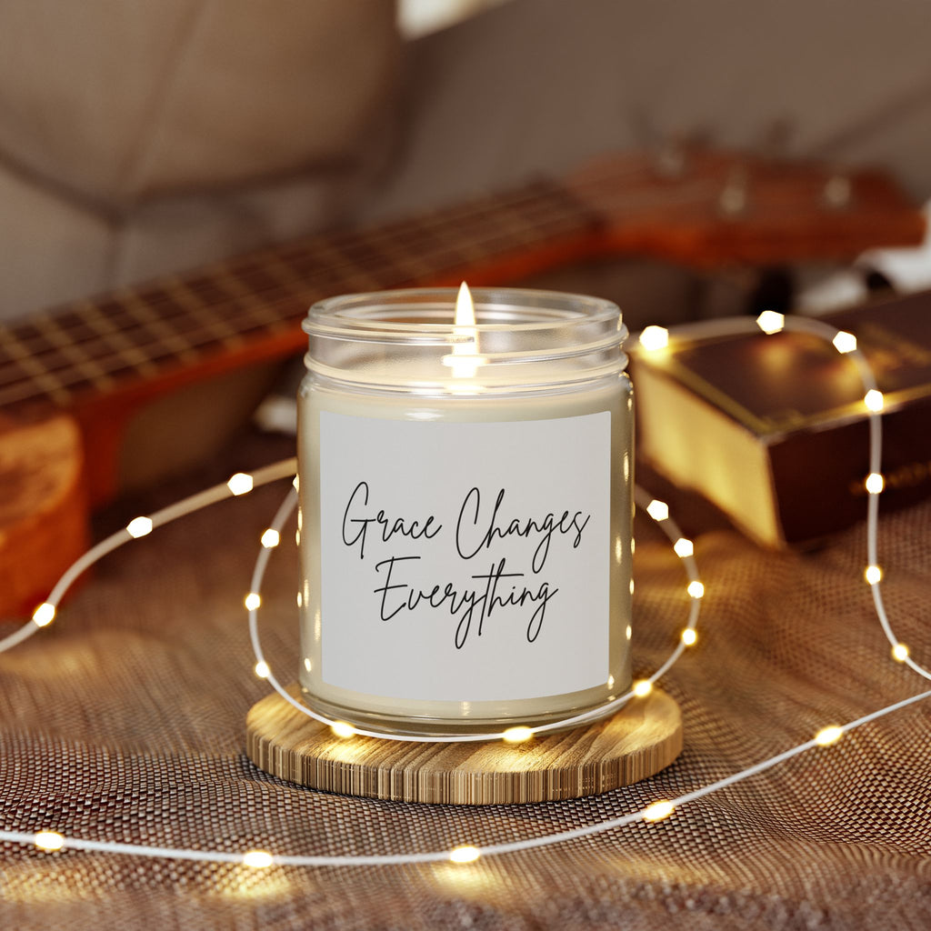 Scented Candle — "Grace Changes Everything" Faith Inspired (4oz & 9oz)