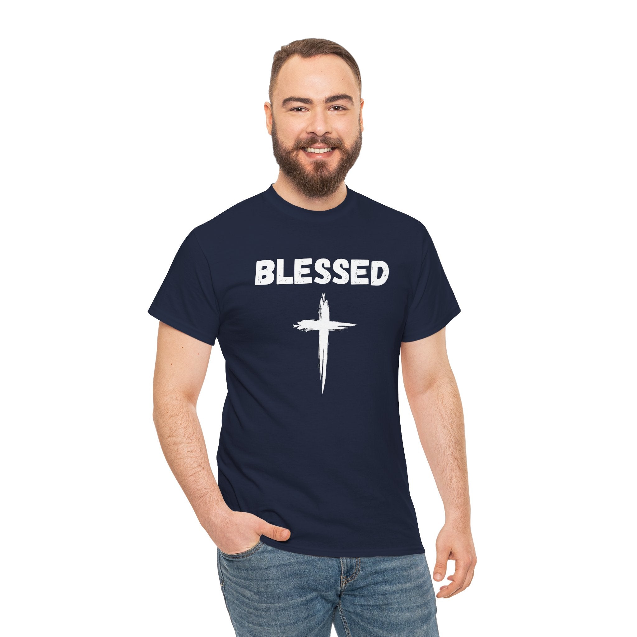 Blessed Cross T-Shirt — Christian Faith Tee