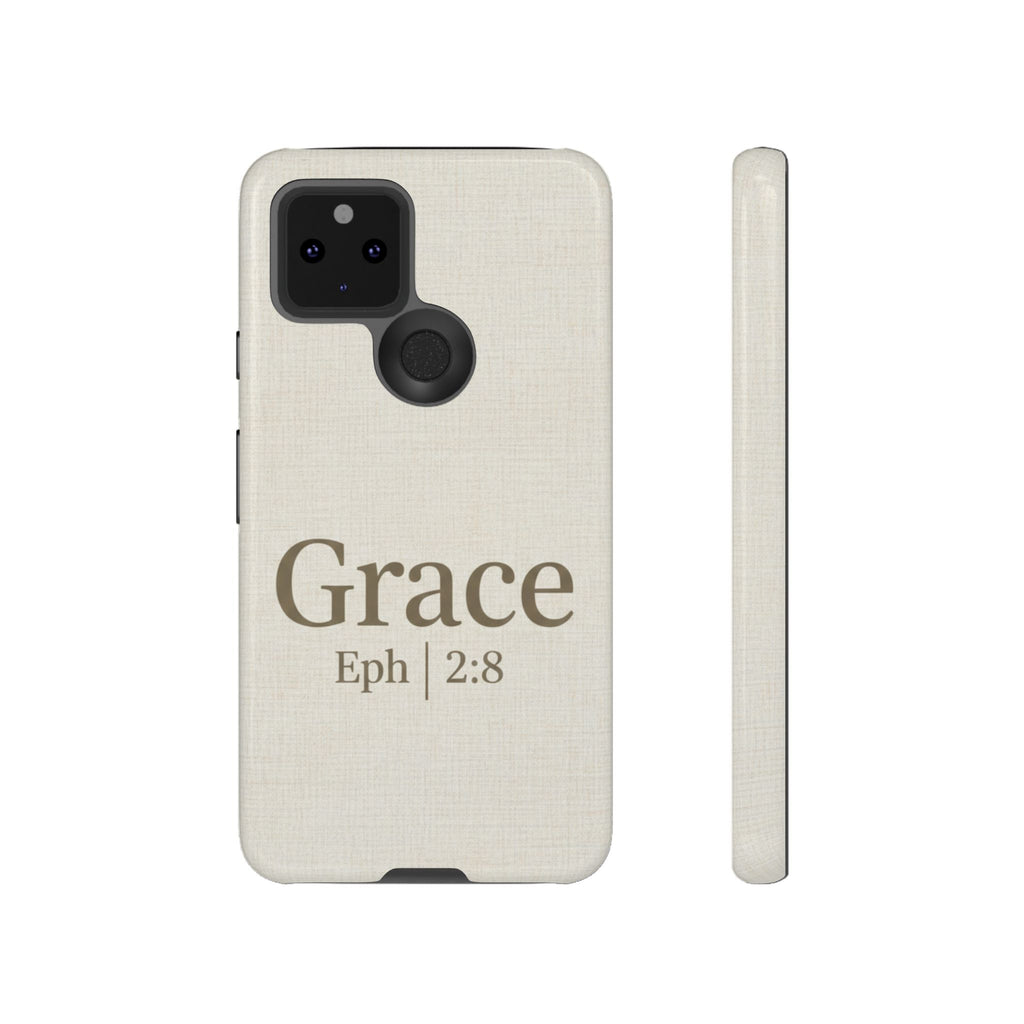 Grace (Ephesians 2:8) Phone Case — Minimalist Christian Inspirational Tough Case