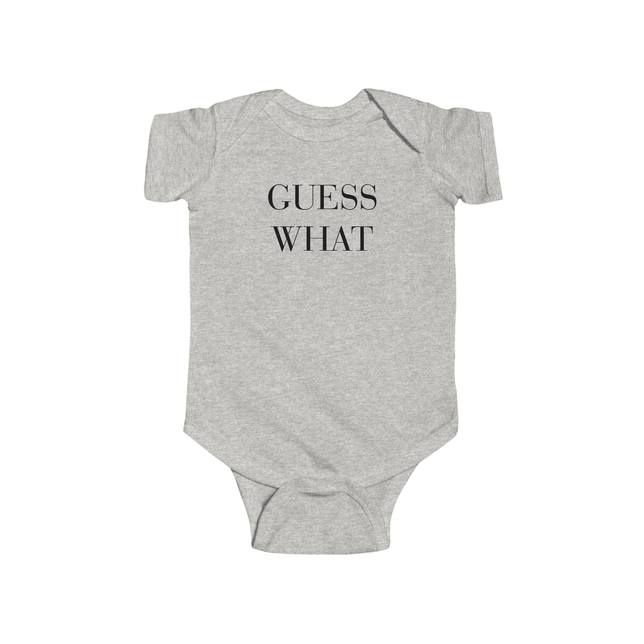 Funny Infant Bodysuit — "Guess What? Chicken Butt!" Baby Onesie