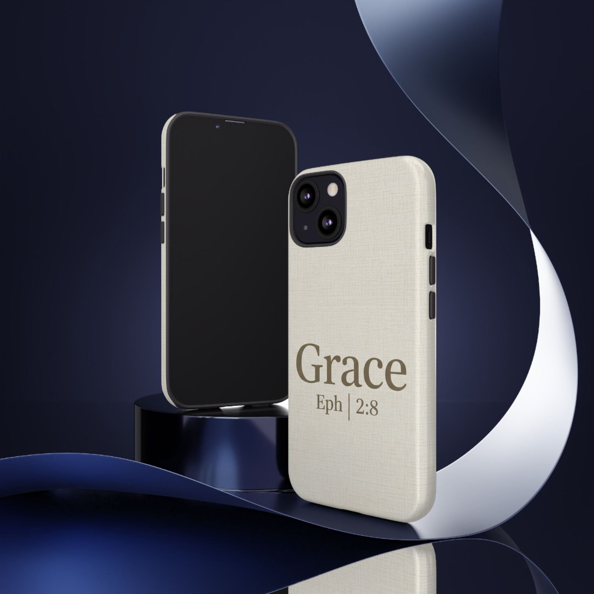 Grace (Ephesians 2:8) Phone Case — Minimalist Christian Inspirational Tough Case