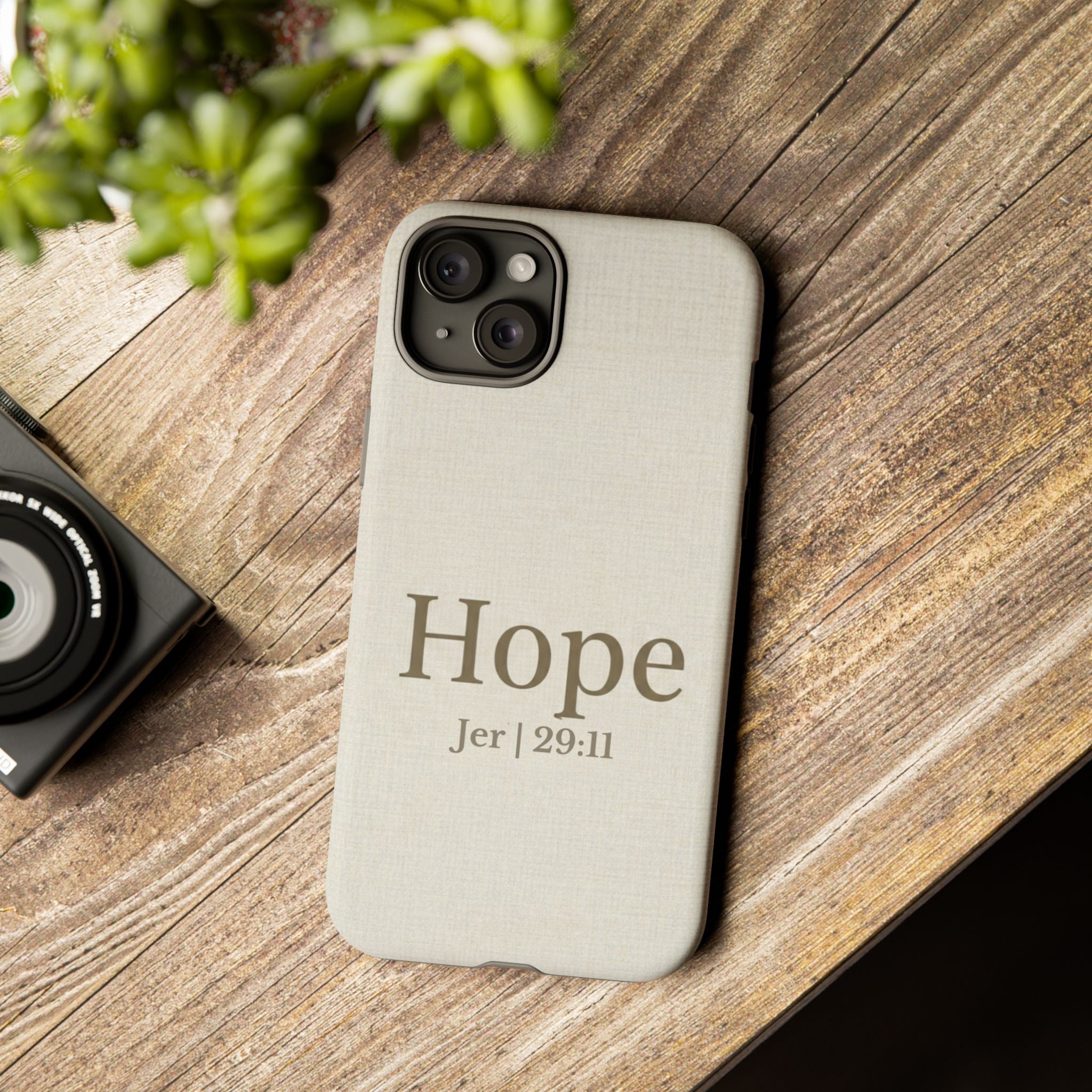 Hope (Jeremiah 29:11) Phone Case — Minimalist Christian Inspirational Cover