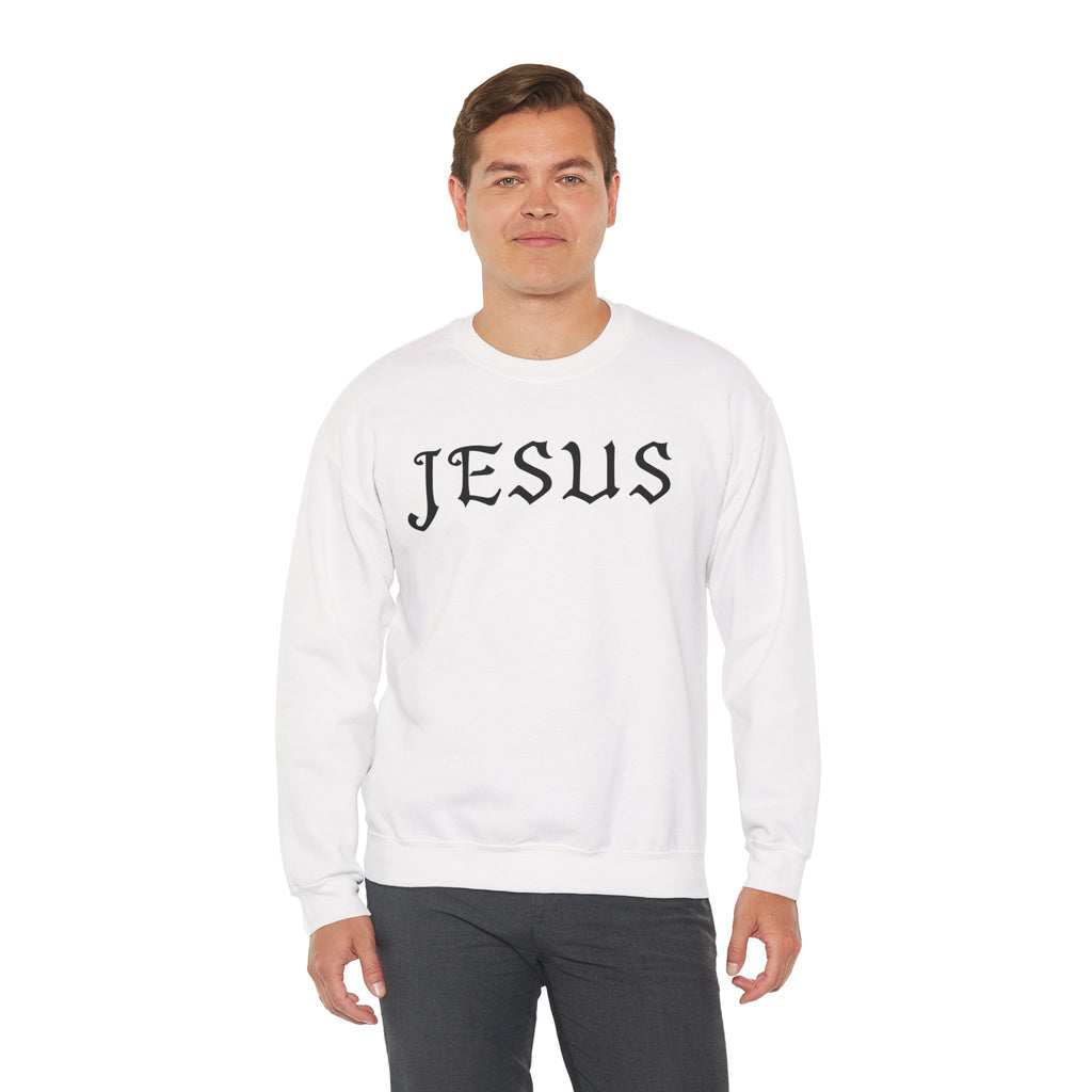 Jesus Crewneck Sweatshirt — Minimal Christian Faith Pullover