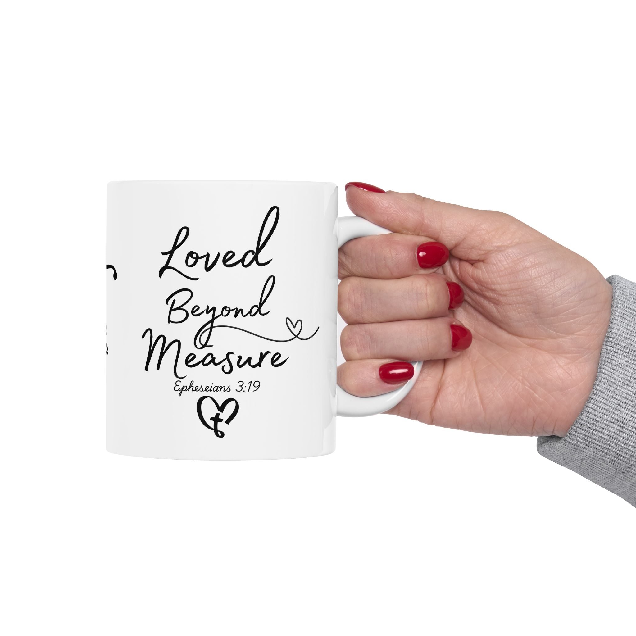 Faith & Love Ceramic Mug — Inspirational Scripture Coffee Cup (11oz, 15oz)