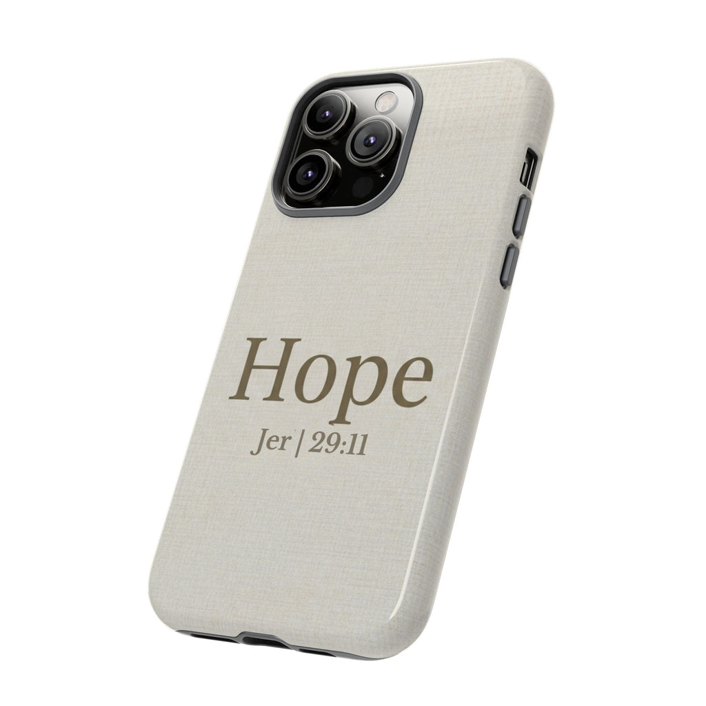 Hope (Jeremiah 29:11) Phone Case — Minimalist Christian Inspirational Cover
