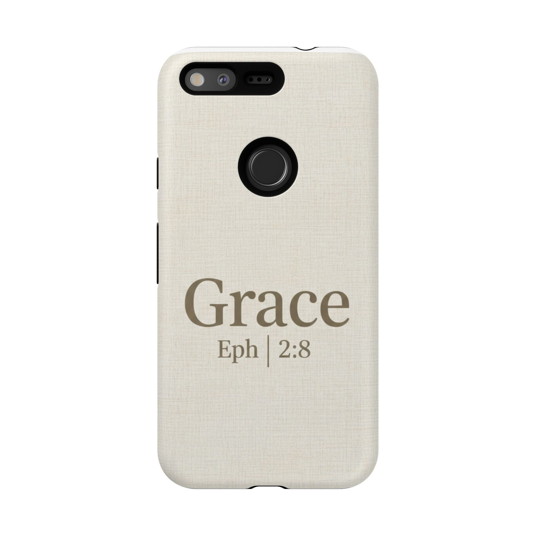 Grace (Ephesians 2:8) Phone Case — Minimalist Christian Inspirational Tough Case