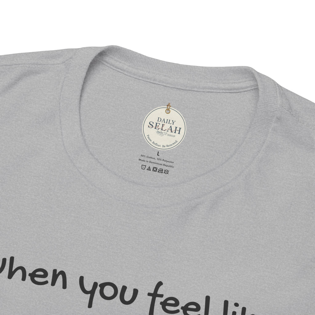 Faith Lifeguard T-Shirt — "When you feel like you're drowning, remember your lifeguard walks on water." (Matthew 14:25-27)