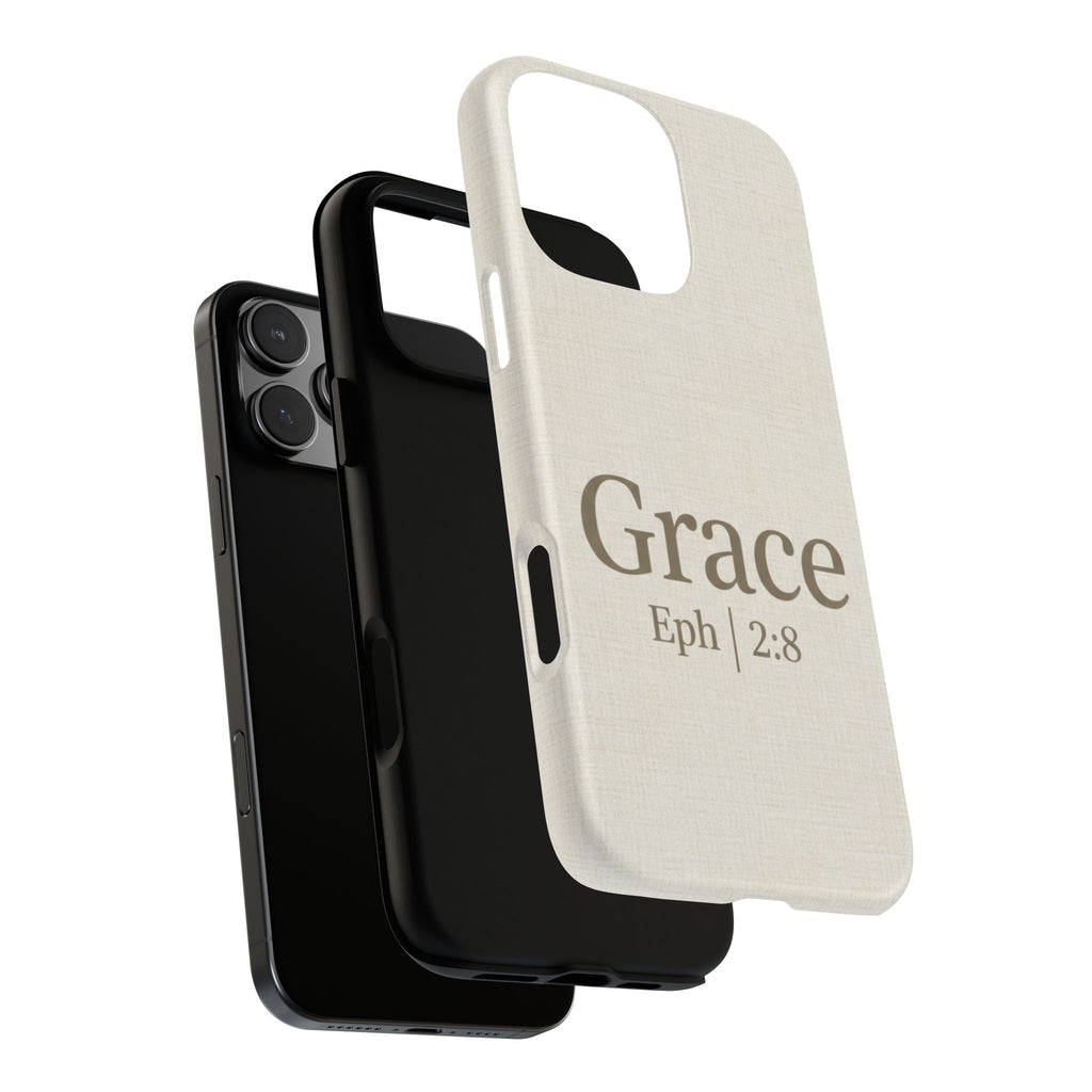 Grace (Ephesians 2:8) Phone Case — Minimalist Christian Inspirational Tough Case