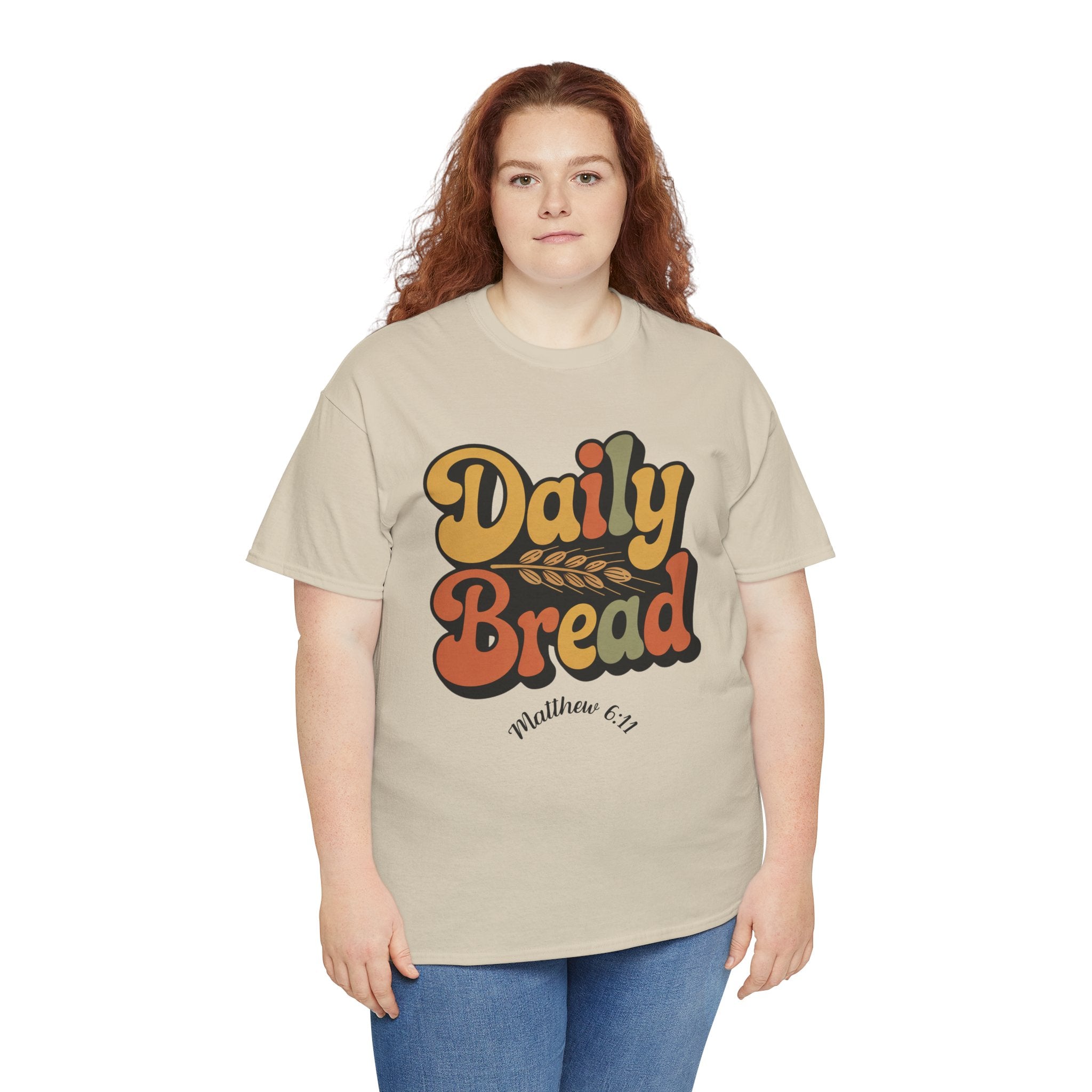 Daily Bread Shirt, Matthew 6:11, Retro Christian Shirt, Vintage Faith Shirt, Lord's Prayer Shirt, Christian Gift, Scripture Shirt