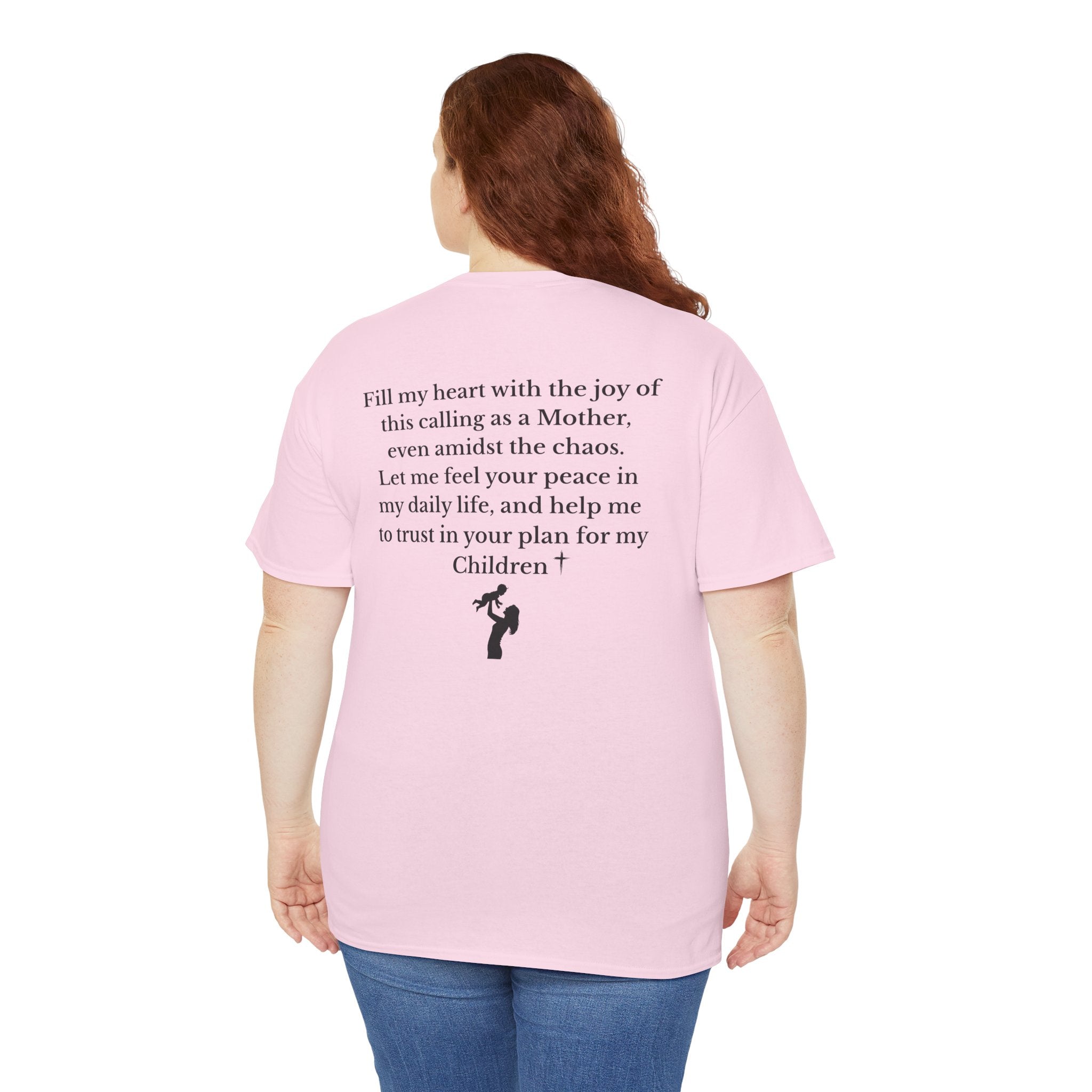 Mama Prayer T-Shirt — Front and Back Design Inspirational Christian Mom Tee with Back Prayer Quote - Mother's Day Gift
