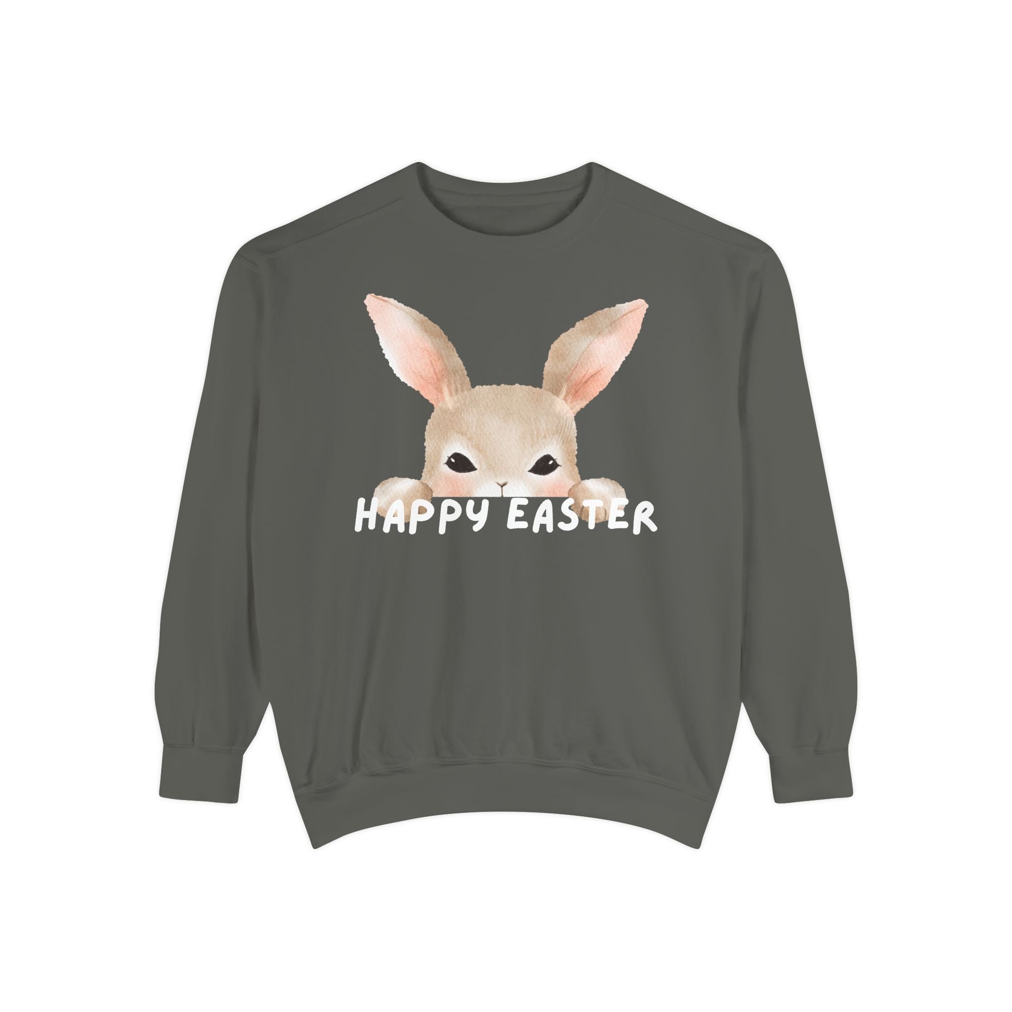 Easter Bunny Sweatshirt - 'Happy Easter' Cozy Holiday Pullover