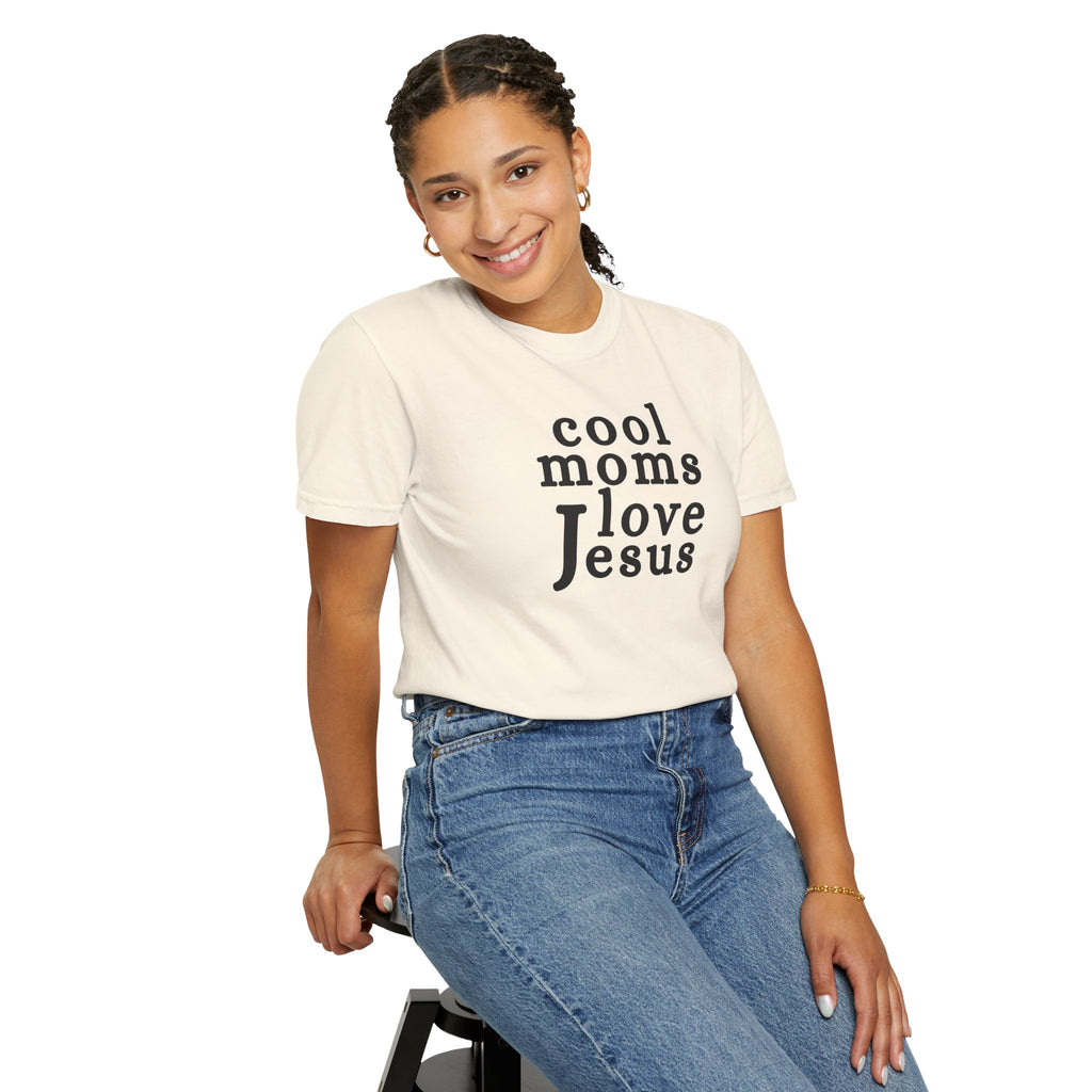Christian Mom T-Shirt — "Cool Moms Love Jesus" Graphic Tee