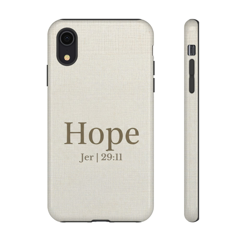 Hope (Jeremiah 29:11) Phone Case — Minimalist Christian Inspirational Cover