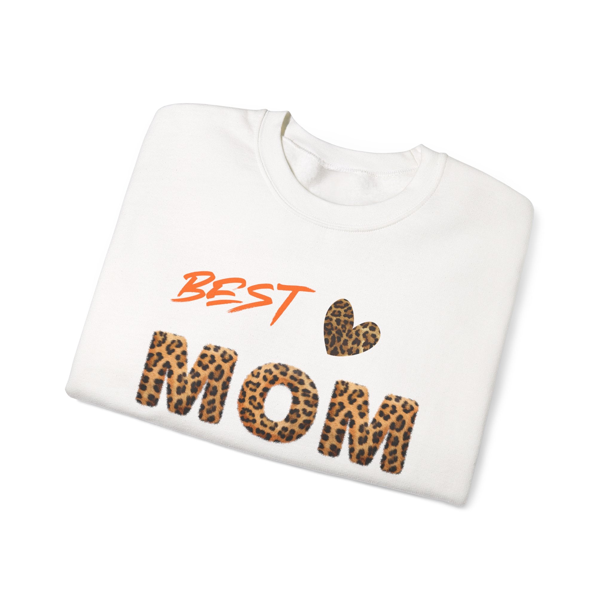 Leopard Print "Best Mom Ever" Sweatshirt | Mom Design Crewneck