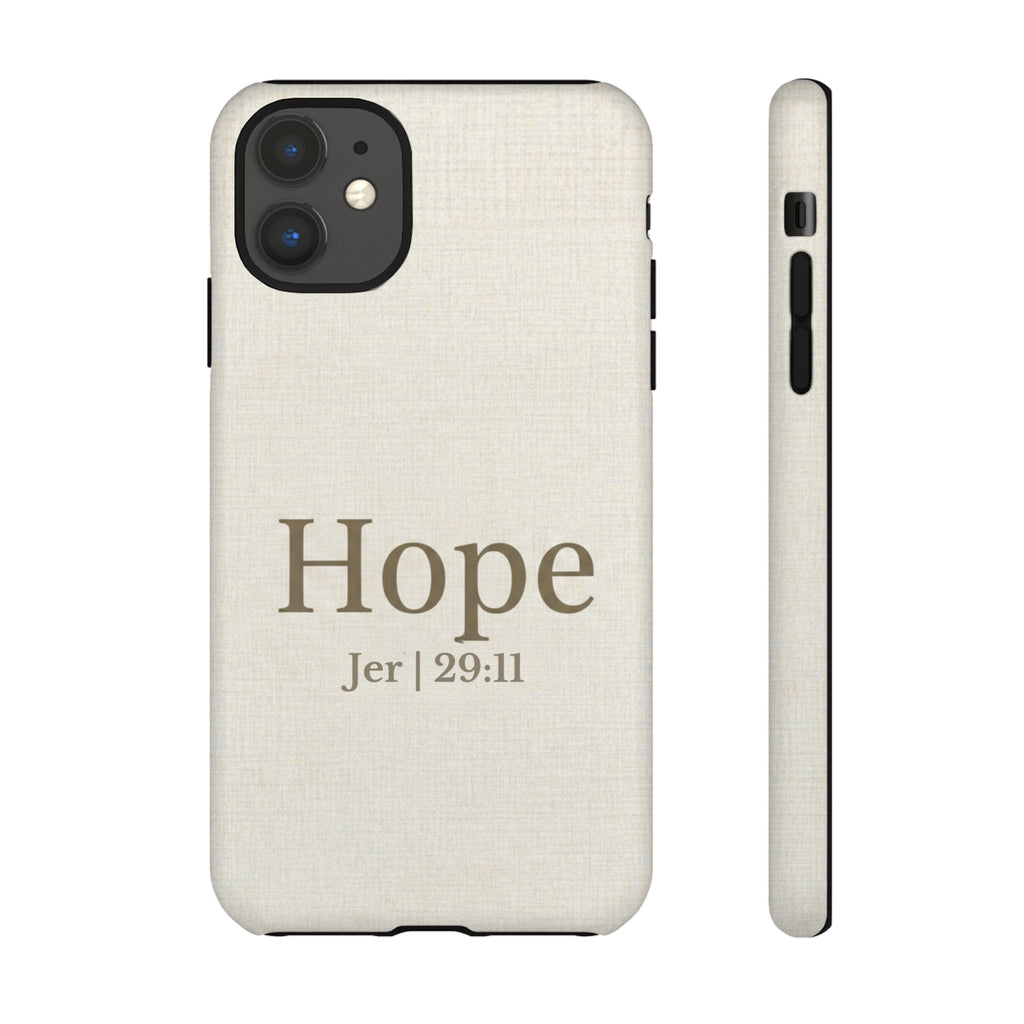 Hope (Jeremiah 29:11) Phone Case — Minimalist Christian Inspirational Cover