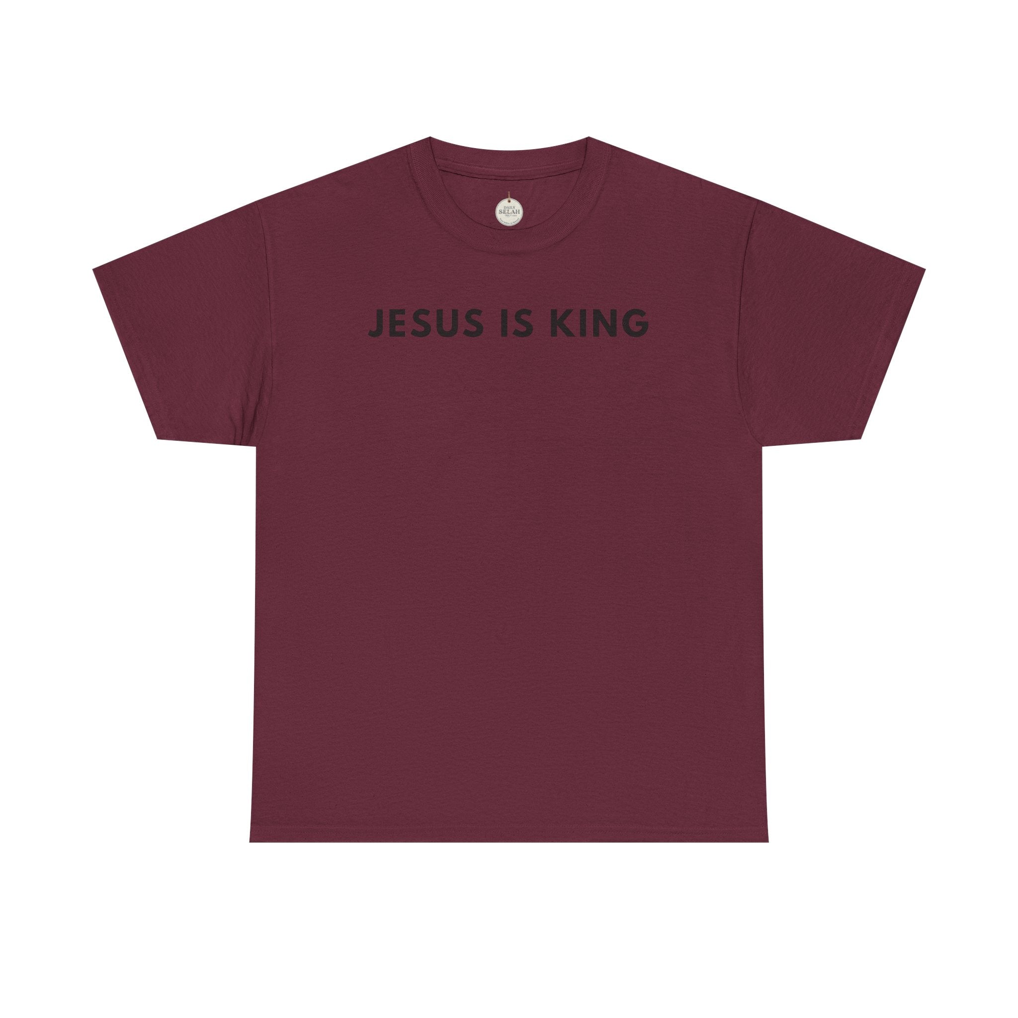 Jesus Is King Tee - Christian Faith White Cotton T-Shirt