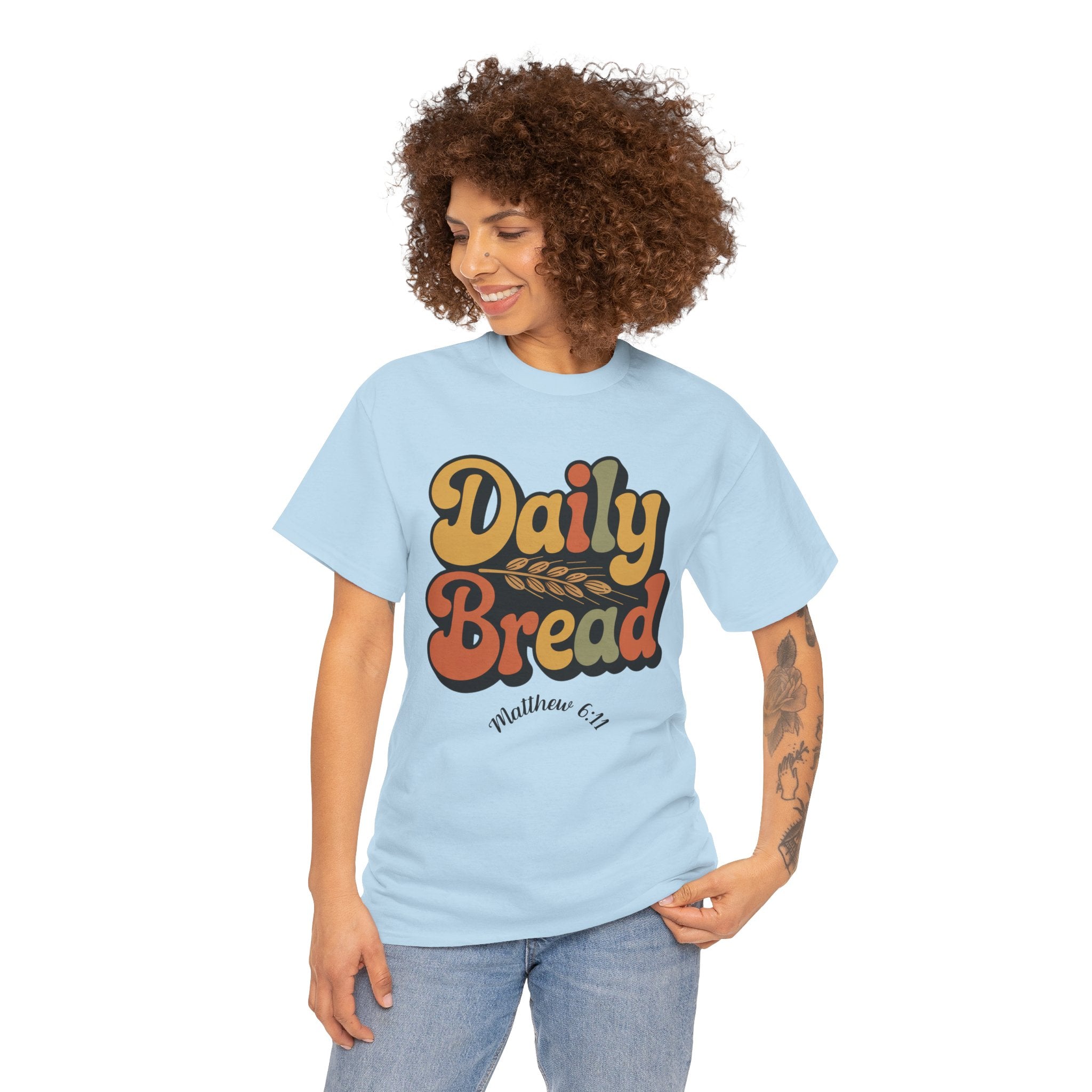 Daily Bread Shirt, Matthew 6:11, Retro Christian Shirt, Vintage Faith Shirt, Lord's Prayer Shirt, Christian Gift, Scripture Shirt