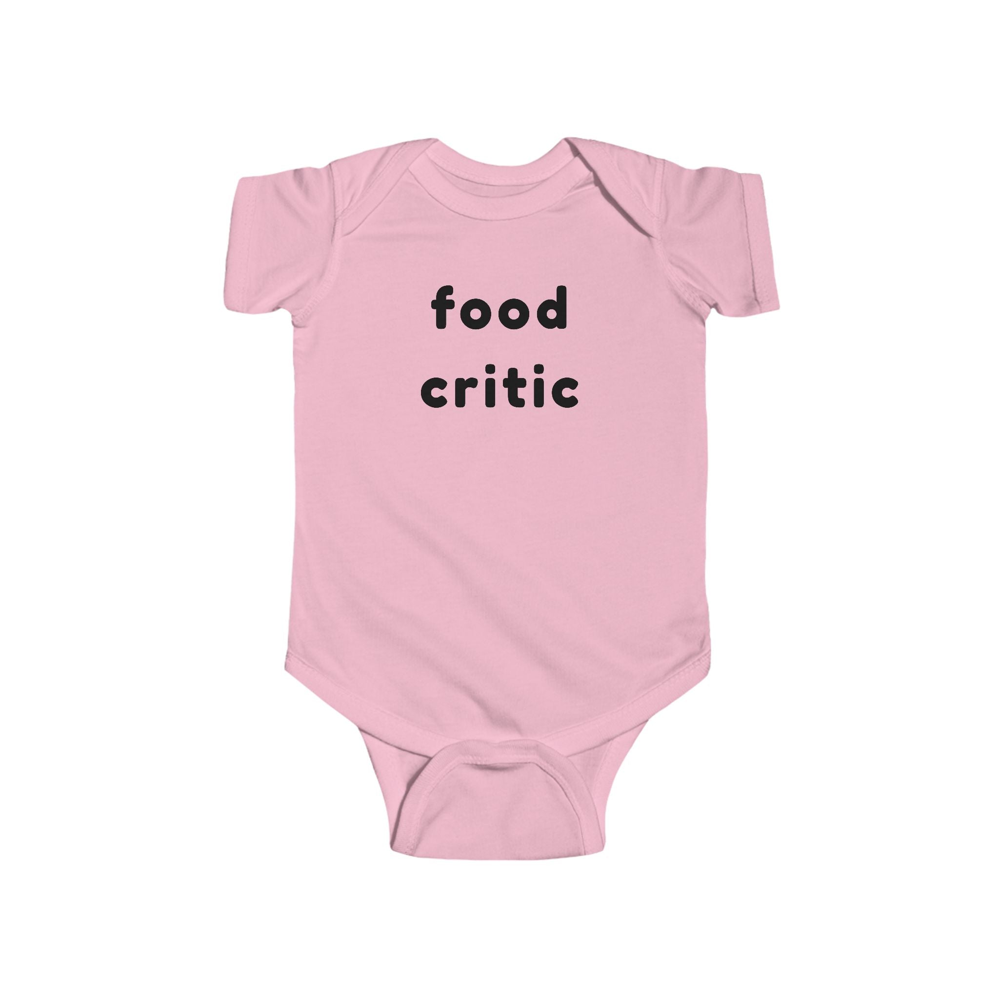 Infant Bodysuit "food critic" – Cute Baby Onesie Gift